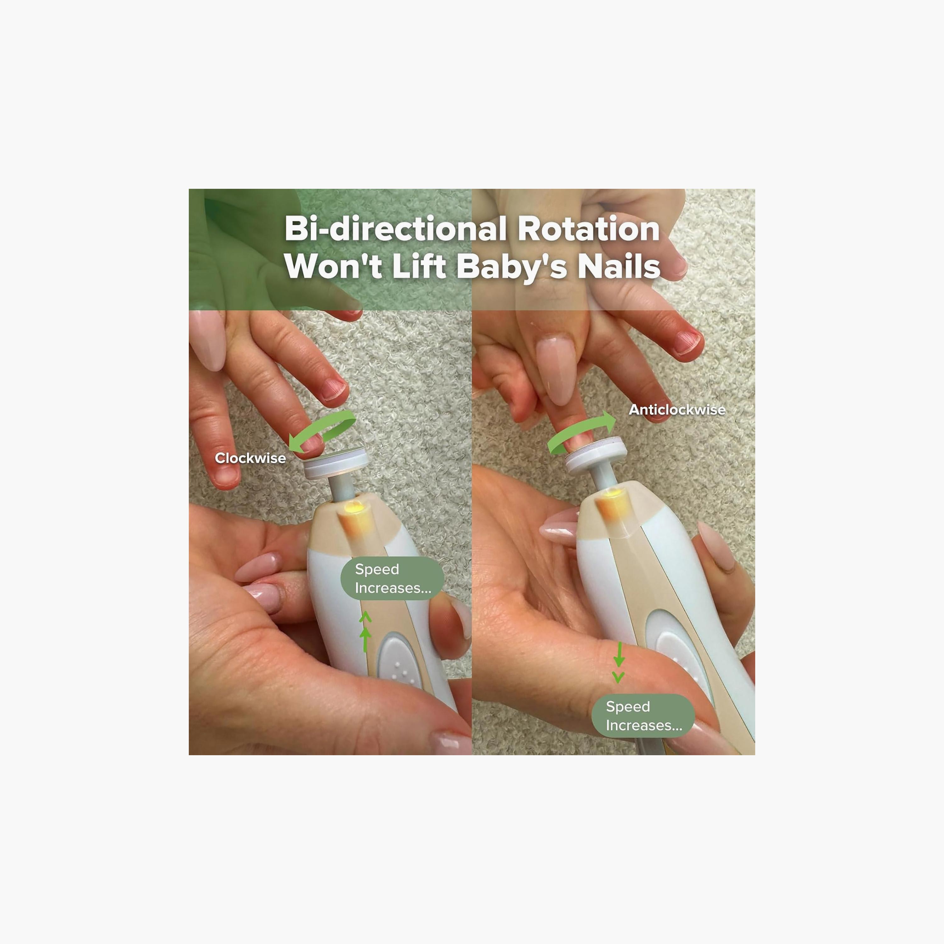 Haakaa Baby Battery Operated Nail Care Kit - Acorn-baby-bathandcare-hairbodyskincare-image-5