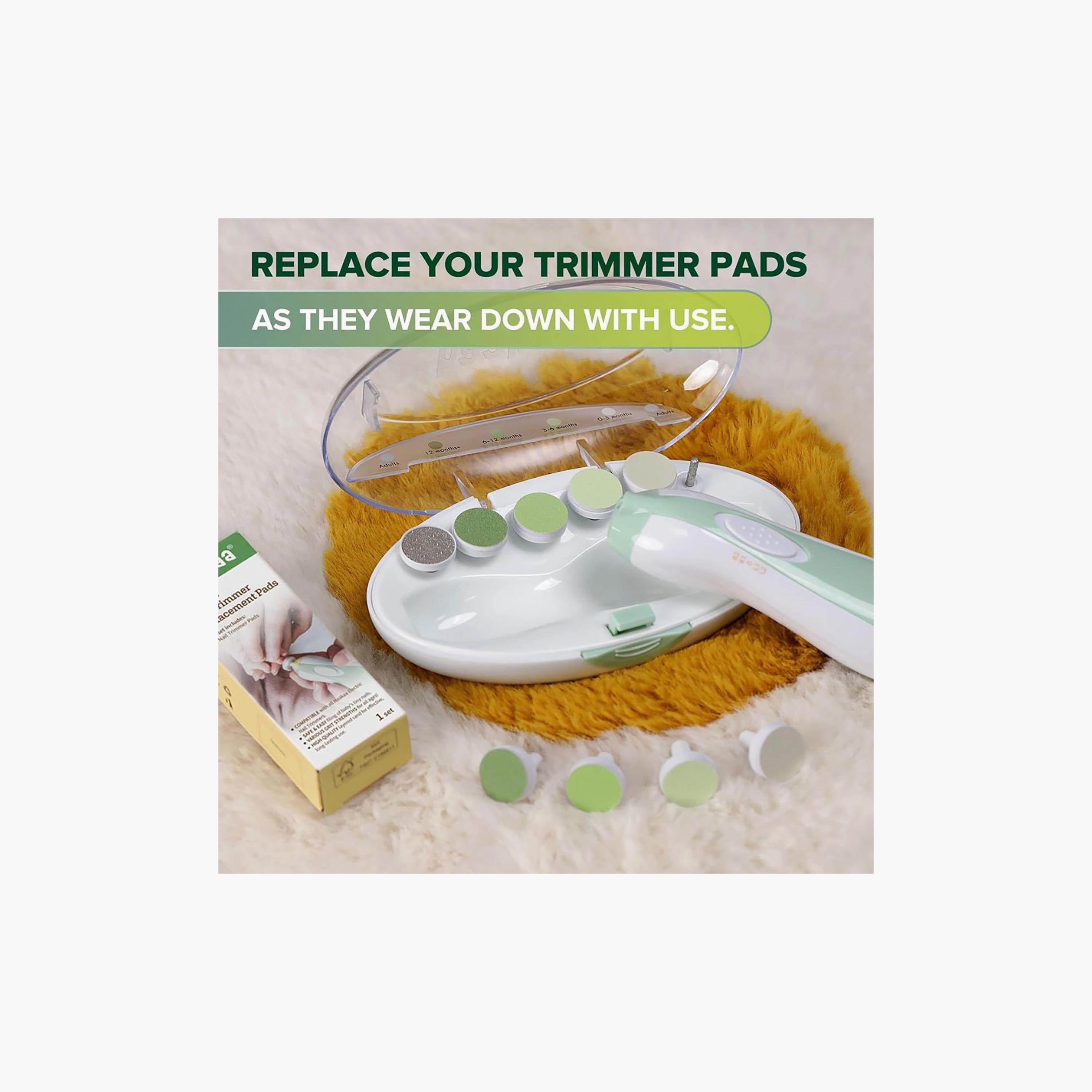 Haakaa 4-Piece Electric Nail Trimmer Replacement Pads - Meadow-baby-bathandcare-hairbodyskincare-image-4