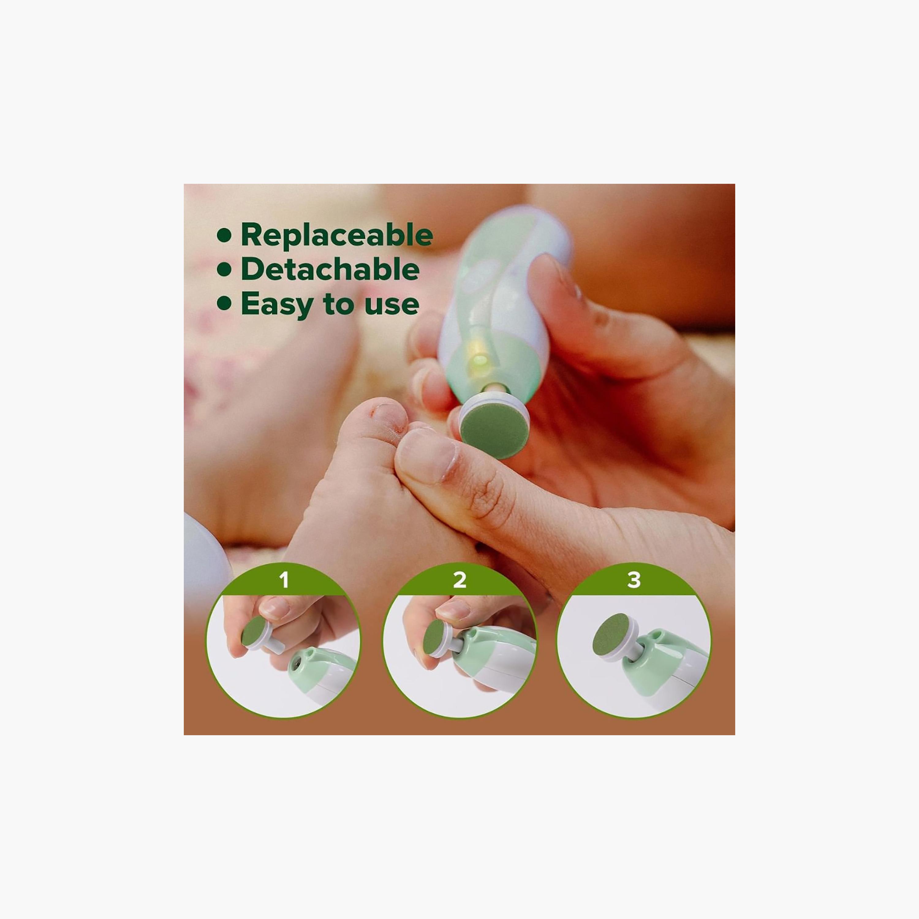 Haakaa 4-Piece Electric Nail Trimmer Replacement Pads - Meadow-baby-bathandcare-hairbodyskincare-image-5