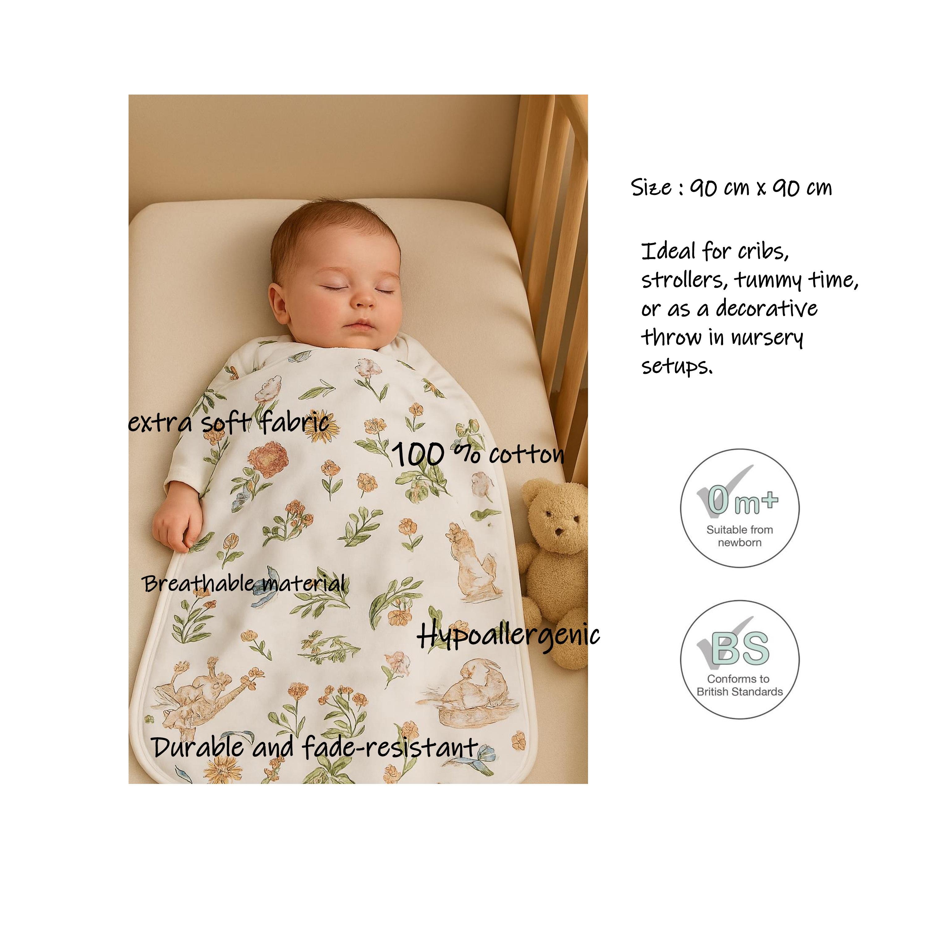 Kinder Valley Extra Soft Jersey Blanket - Enchanted Garden-baby-nursery-blanketsandswaddles-blanketsandquilts-image-4