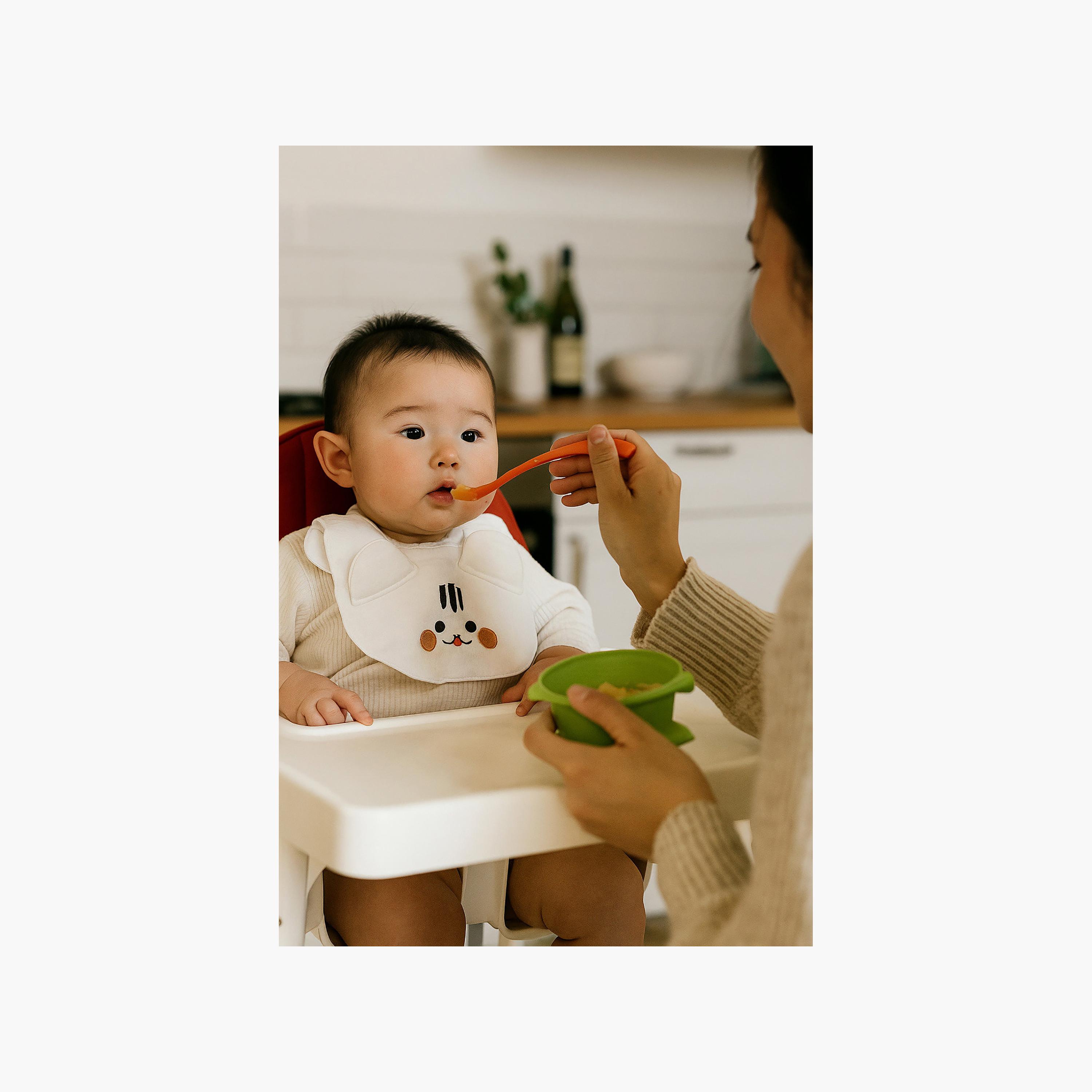 مريلة بأزرار بتصميم الأرنب من كيندر فالي-baby-feeding-bibs-image-5