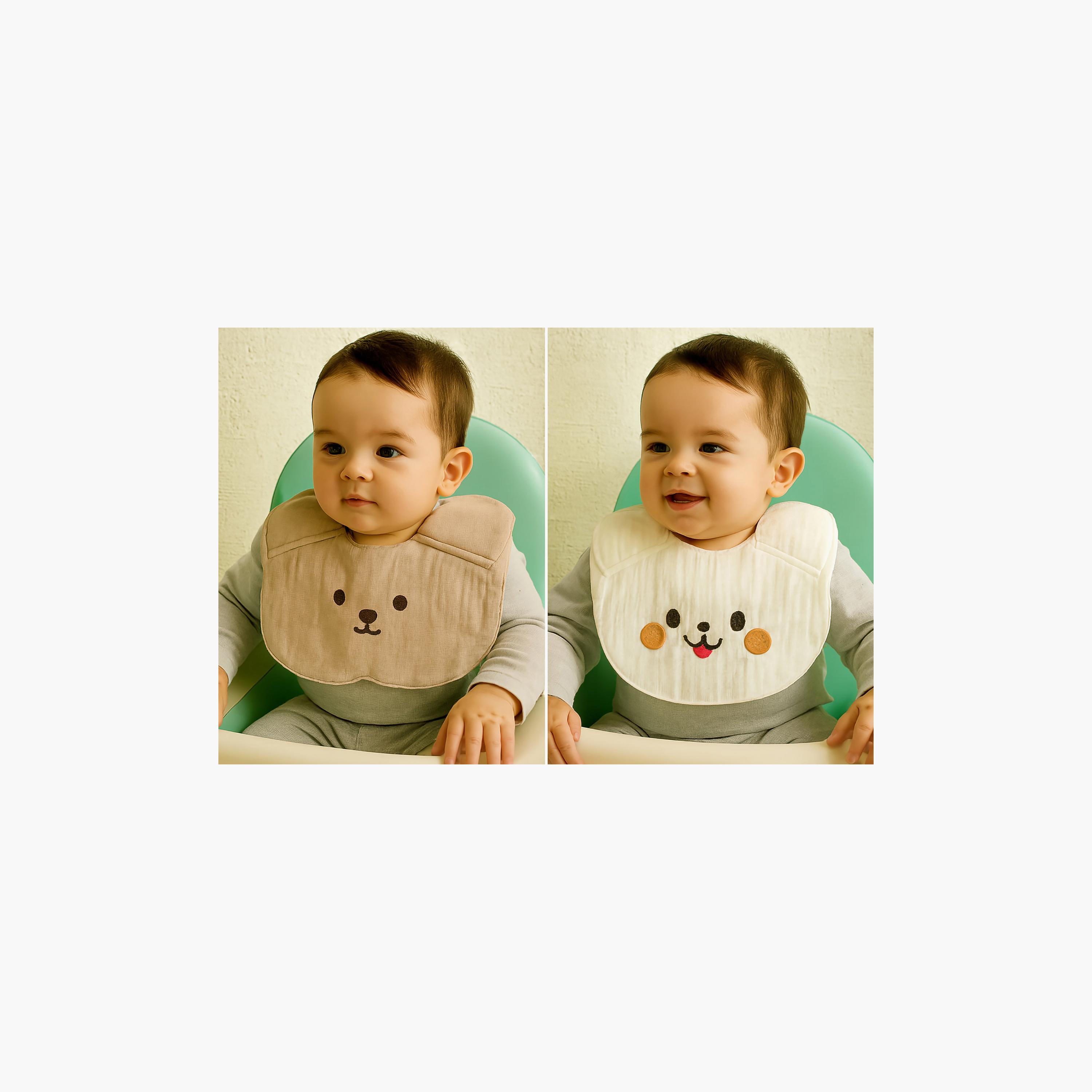 مريلة بأزرار بتصميم الأرنب من كيندر فالي-baby-feeding-bibs-image-8