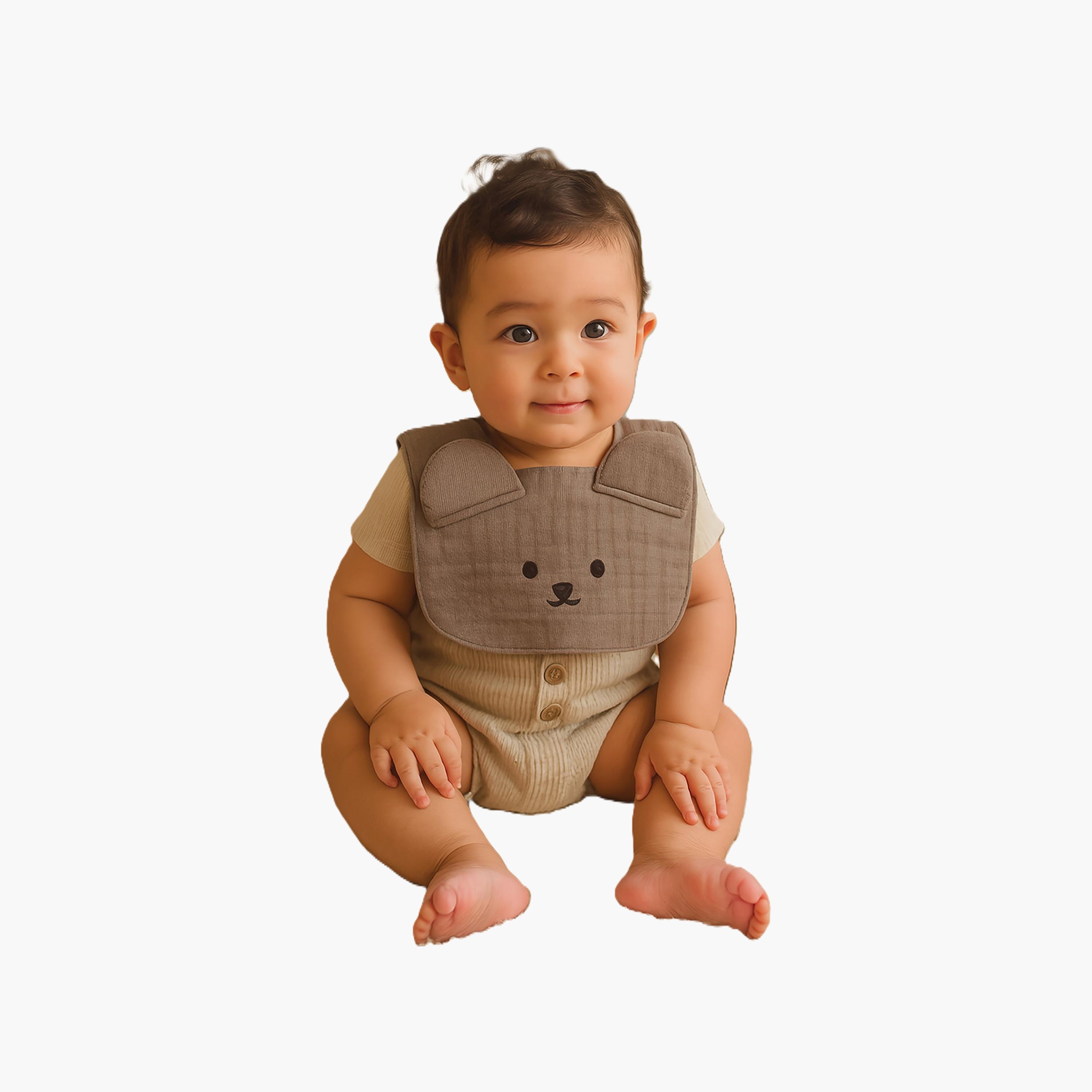 Kinder Valley Teddy Button Bib-baby-feeding-bibs-image-4