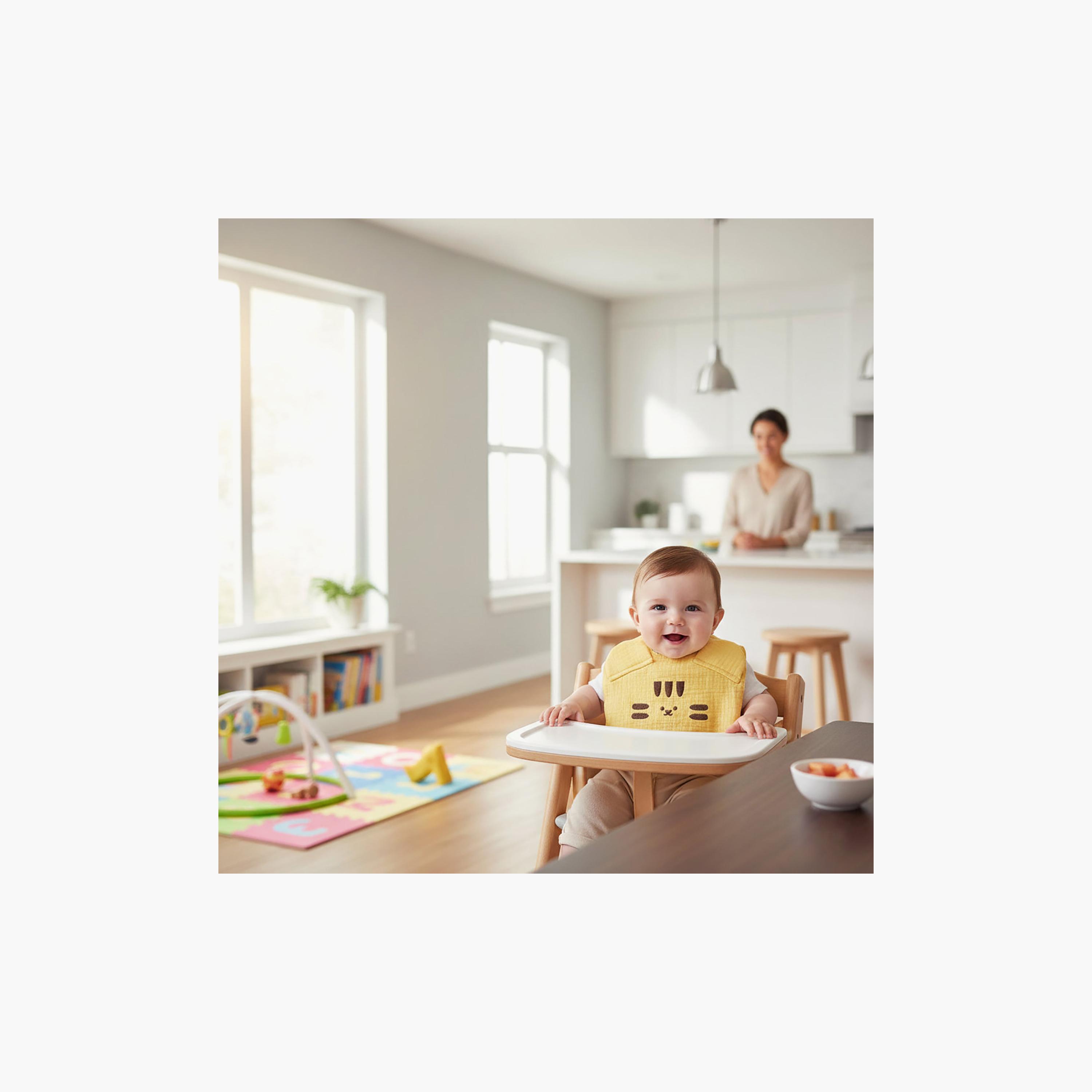مريلة بأزرار بتصميم مخالب الحيوانات من كيندر فالي-baby-feeding-bibs-image-2