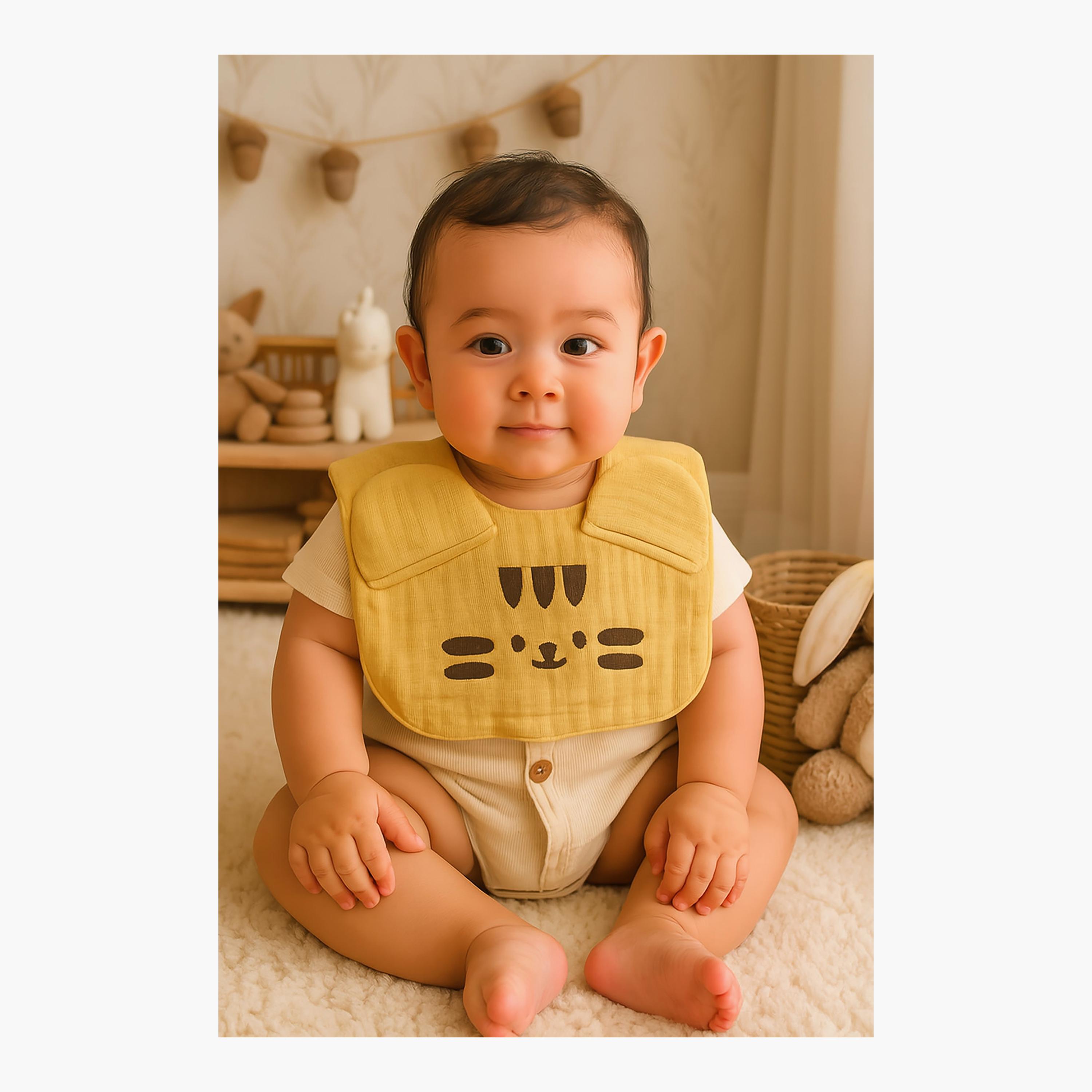 مريلة بأزرار بتصميم مخالب الحيوانات من كيندر فالي-baby-feeding-bibs-image-5