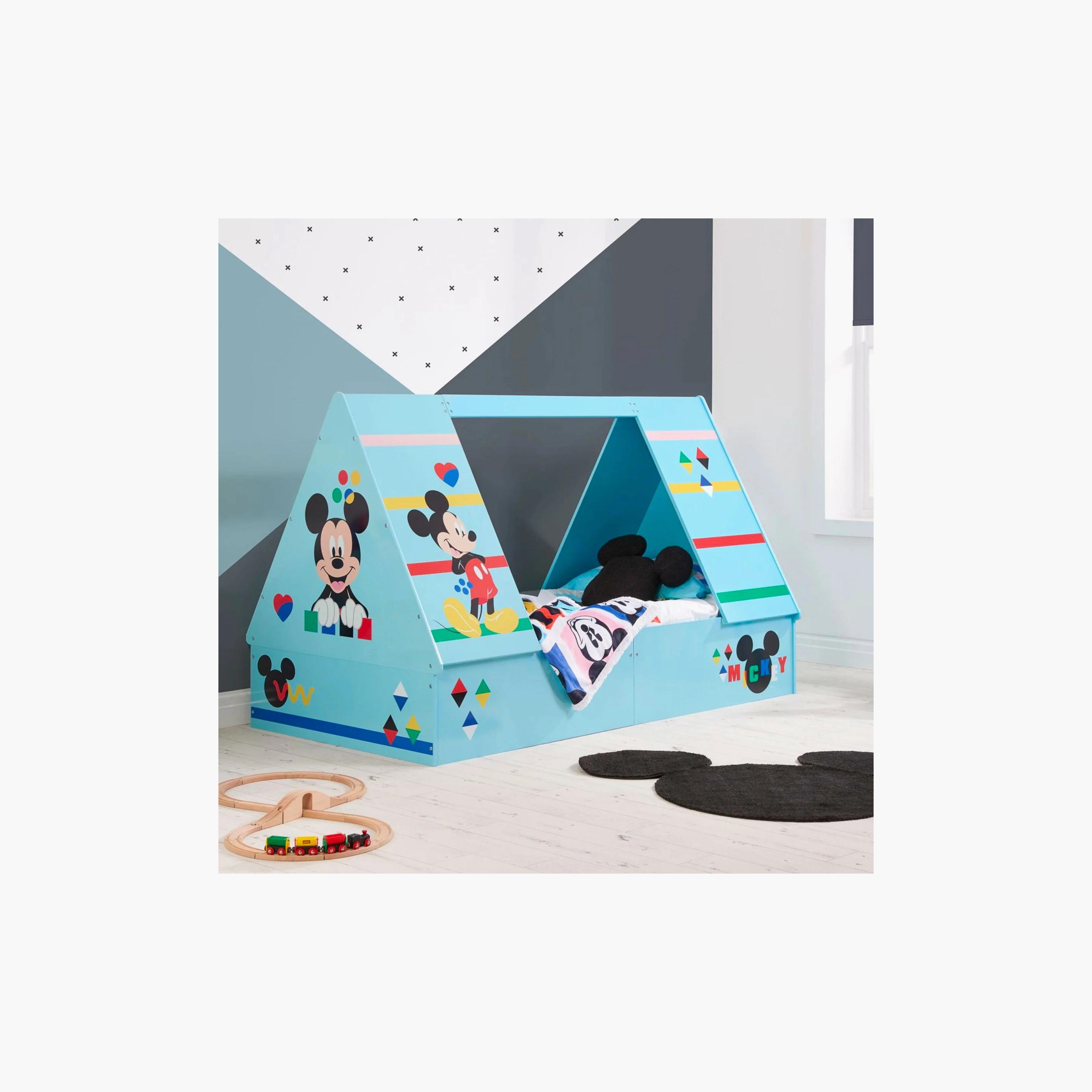 Kinder Valley Disney Mickey Mouse House Tent Bed with Mattress-baby-nursery-furniture-cribsandbeds-beds-image-2