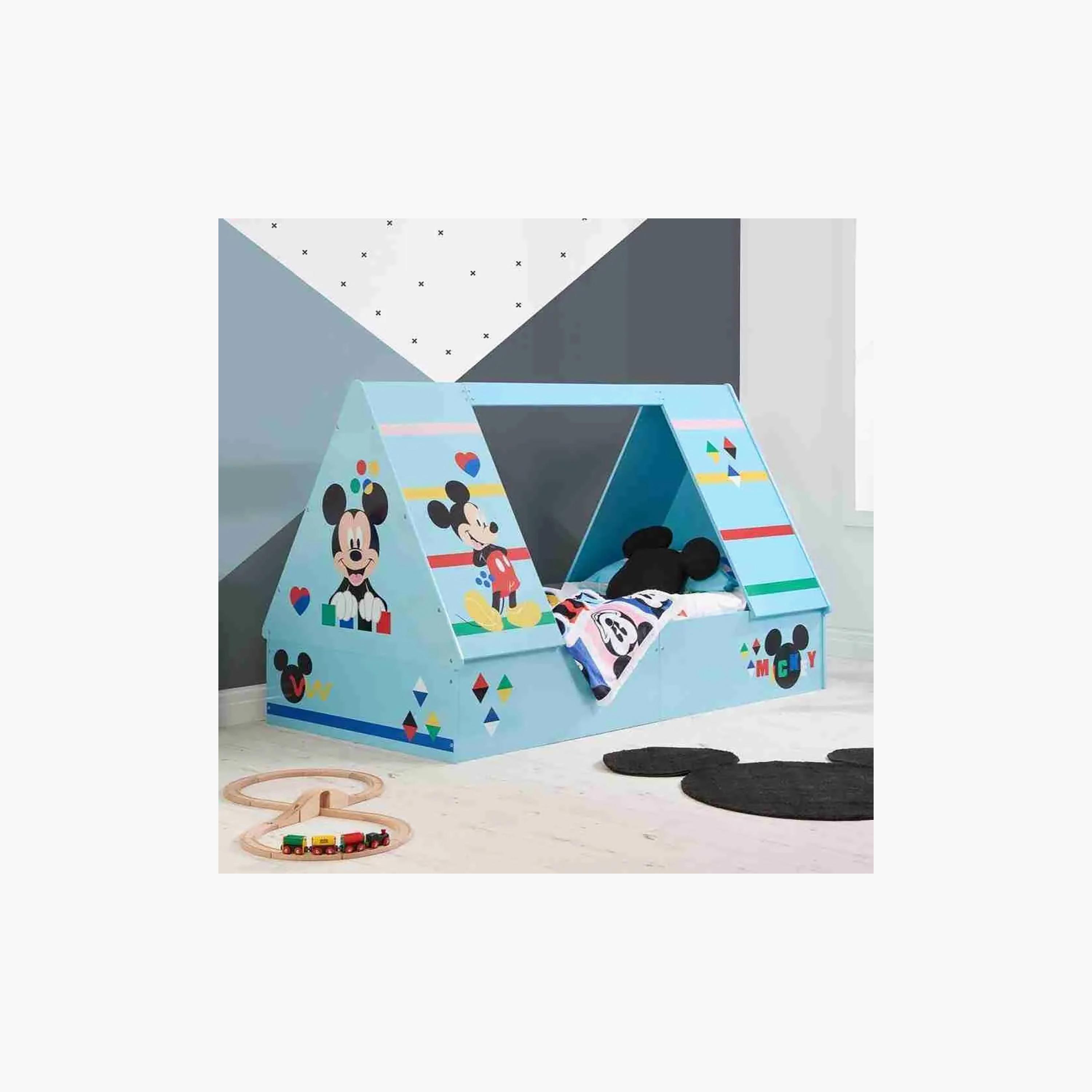 Kinder Valley Disney Mickey Mouse House Tent Bed with Mattress-baby-nursery-furniture-cribsandbeds-beds-image-3