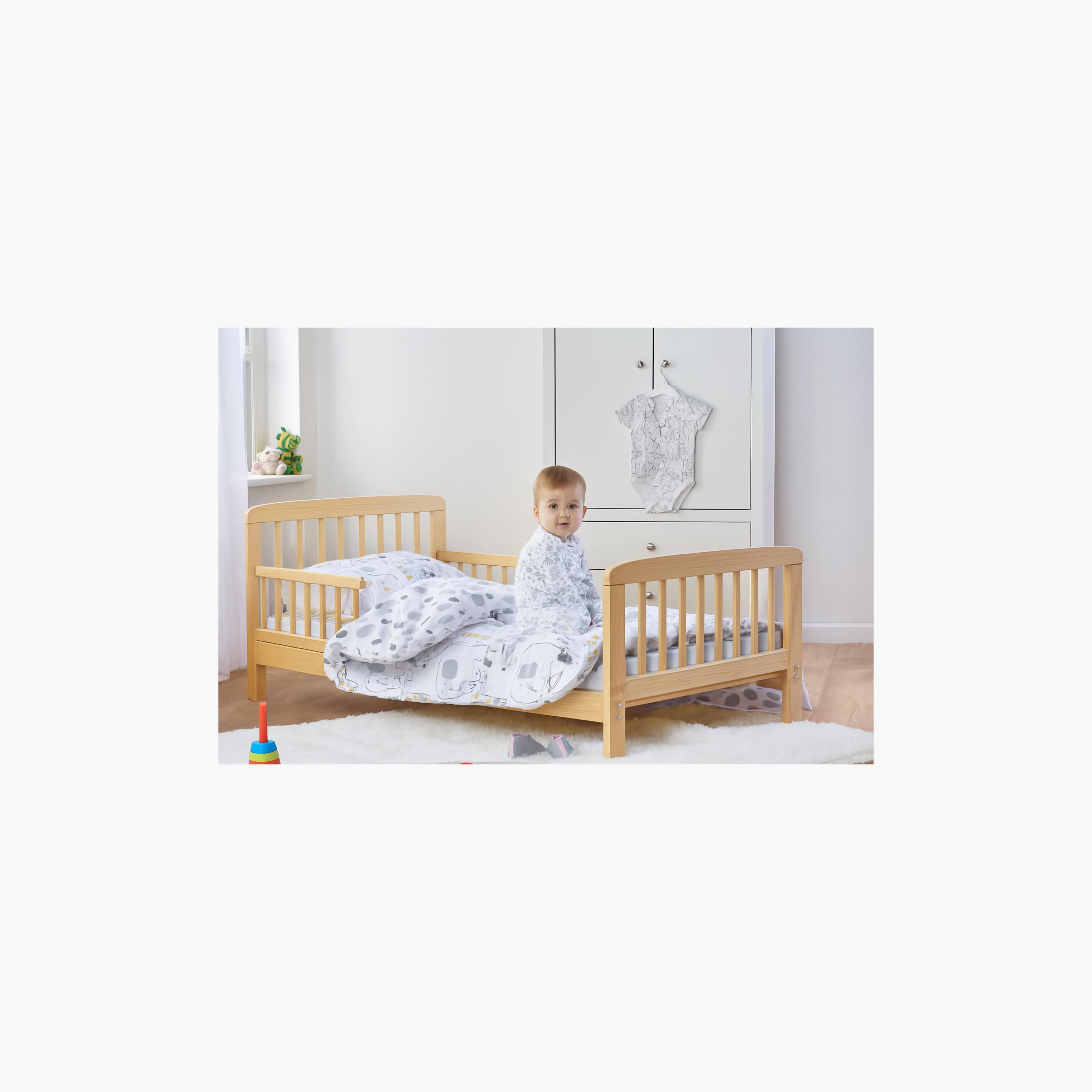 Kinder Valley New Zealand Pine Bed with Mattress - Sydney-baby-nursery-furniture-cribsandbeds-beds-image-2