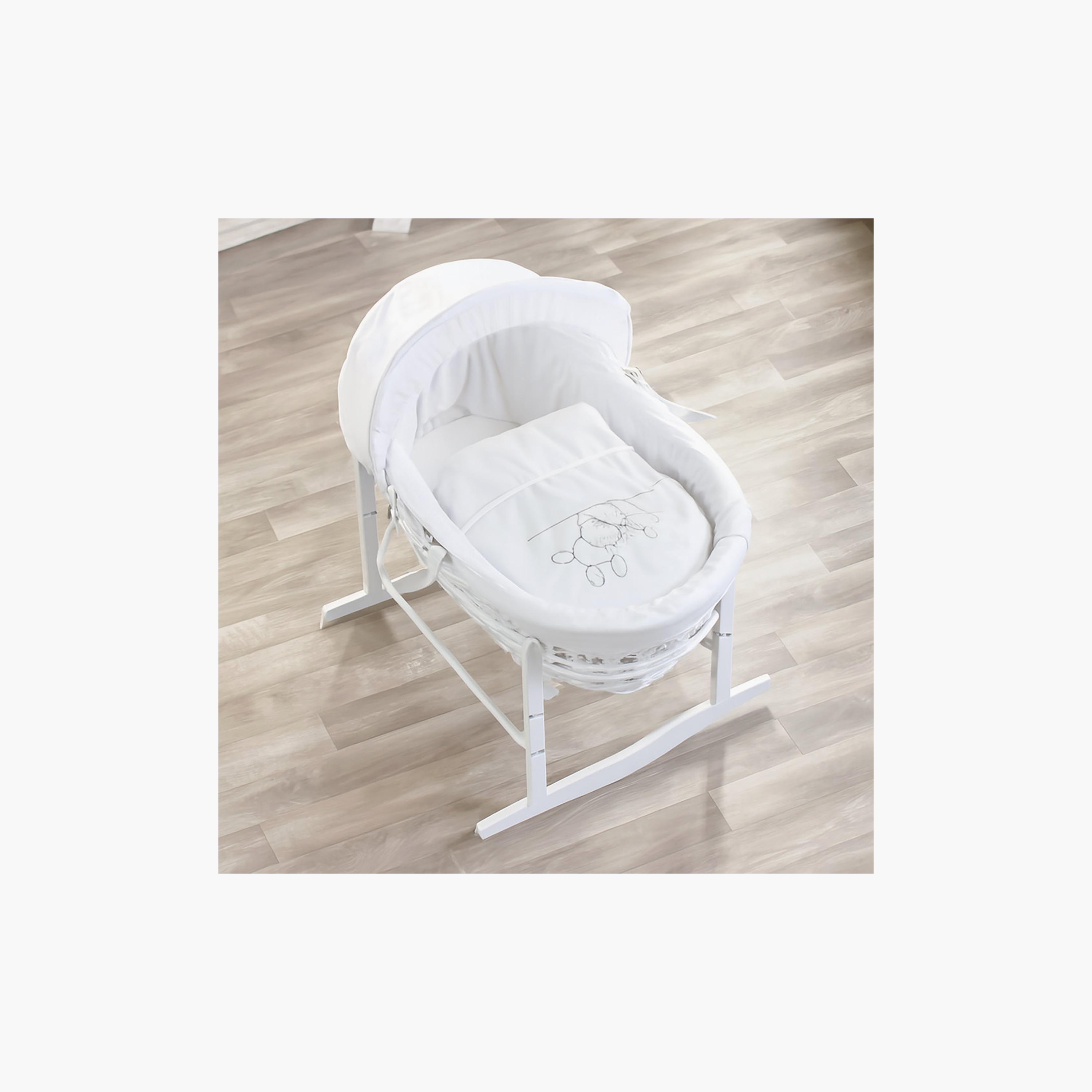 Kinder Valley Wicker Moses Basket - Teddy Wash White-baby-nursery-furniture-mosesbaskets-image-3