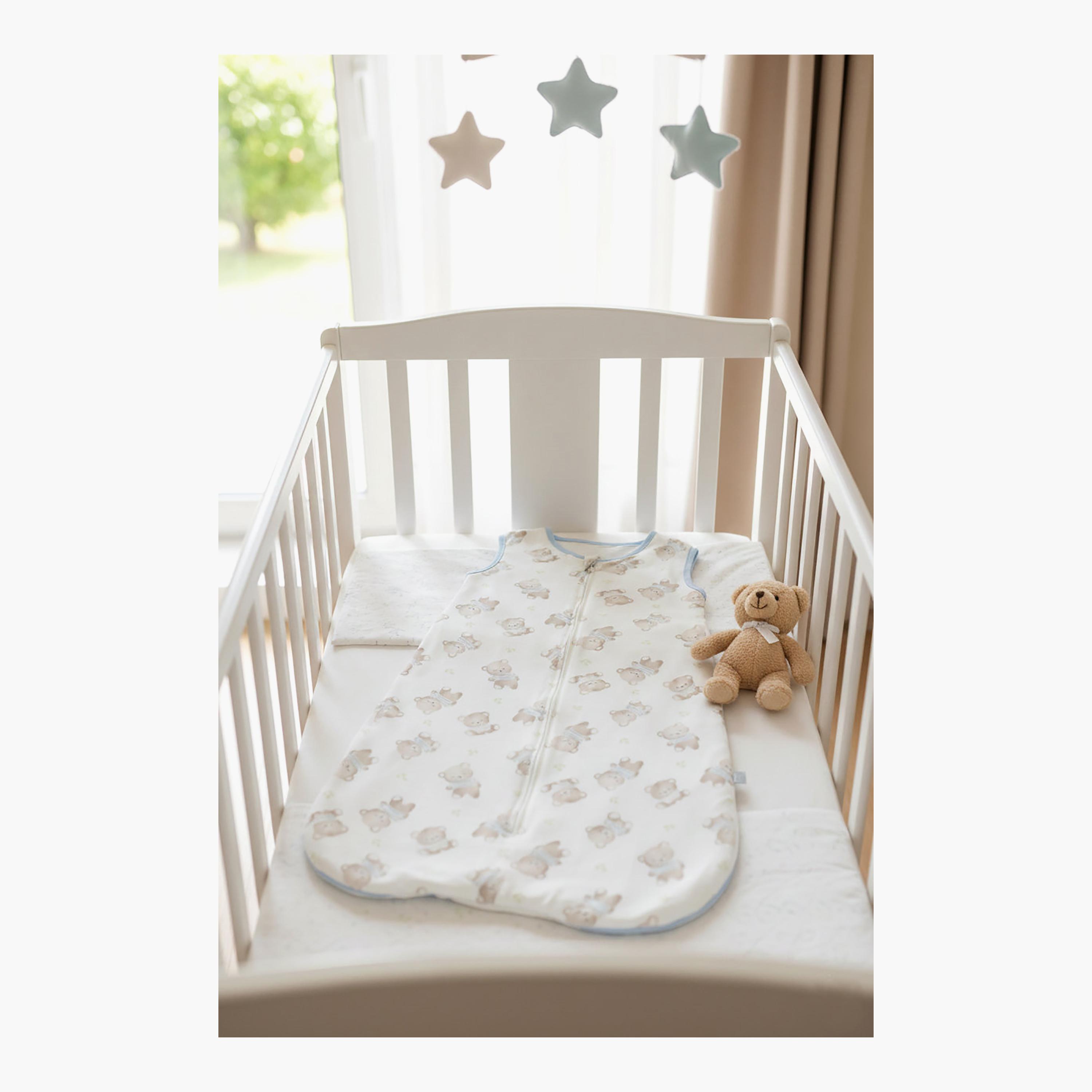Kinder Valley Sleeveless 2-Piece Cotton Sleeping Bag - Teddy & Flora - S-baby-nursery-blanketsandswaddles-swaddlesandsleepingbags-image-4