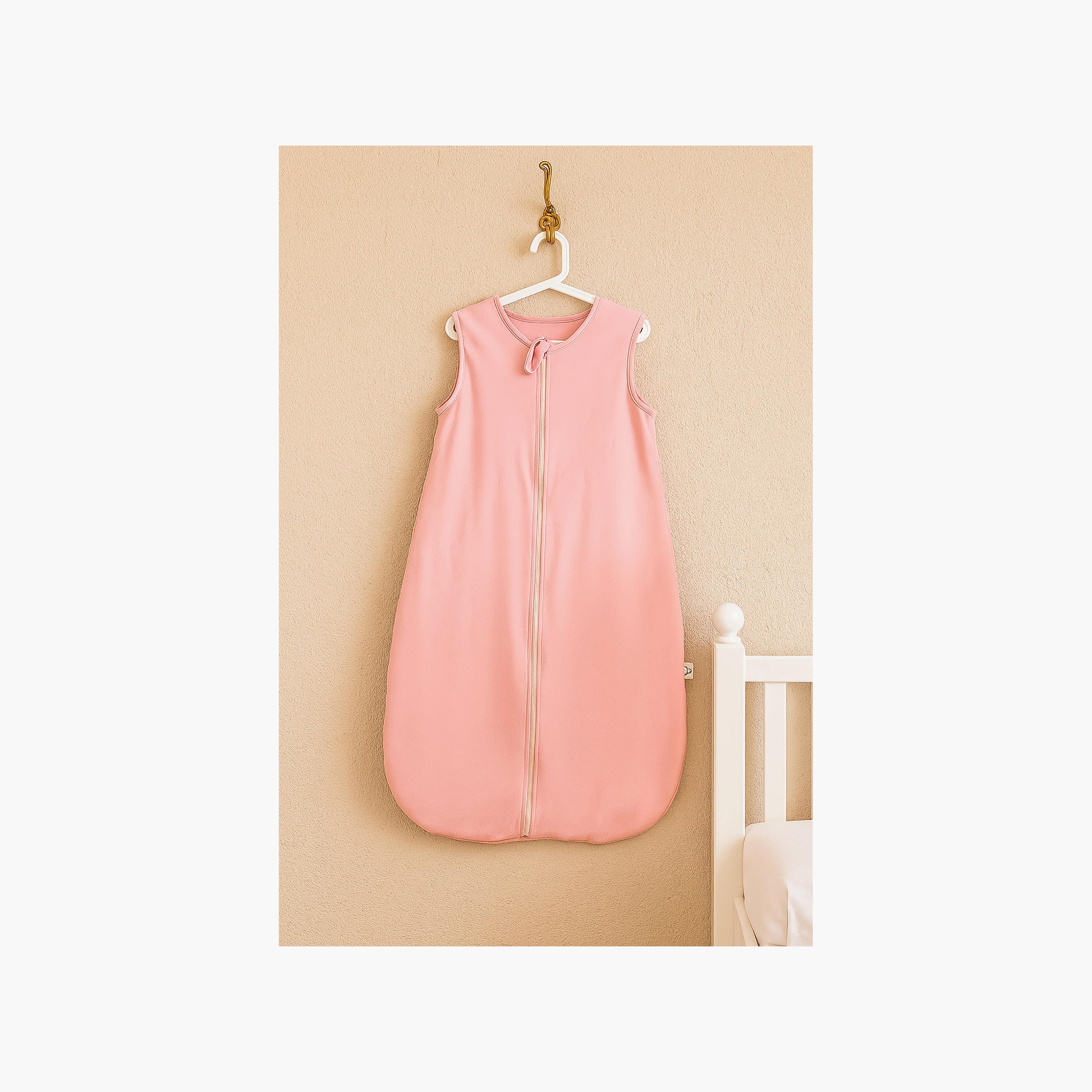 Kinder Valley 2-Piece Sleeveless Cotton Sleeping Bag - Teddy & Pink - M-baby-nursery-blanketsandswaddles-swaddlesandsleepingbags-image-6