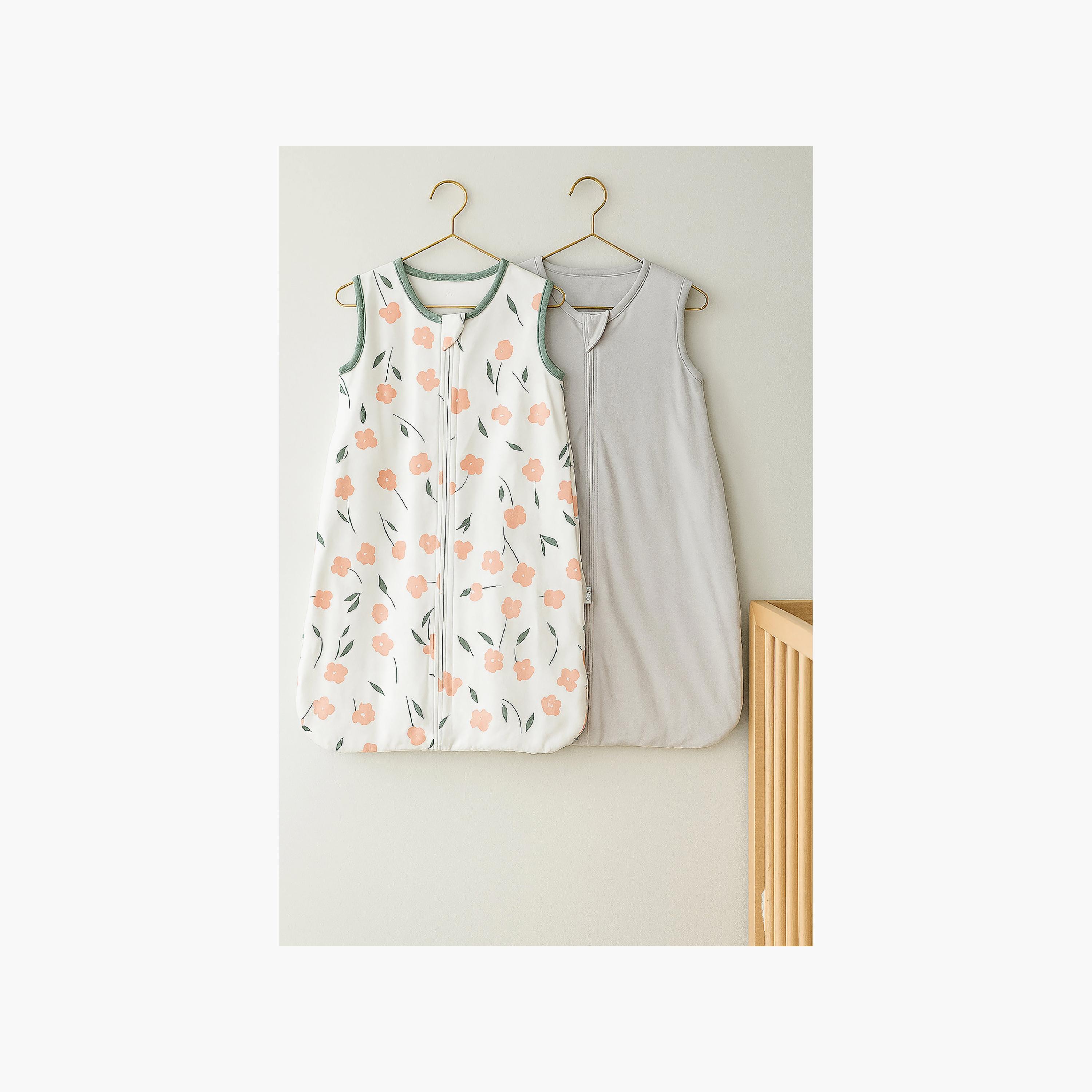 Kinder Valley 2-Piece Sleeveless Cotton Sleeping Bag - Flora & Grey - M-baby-nursery-blanketsandswaddles-swaddlesandsleepingbags-image-6