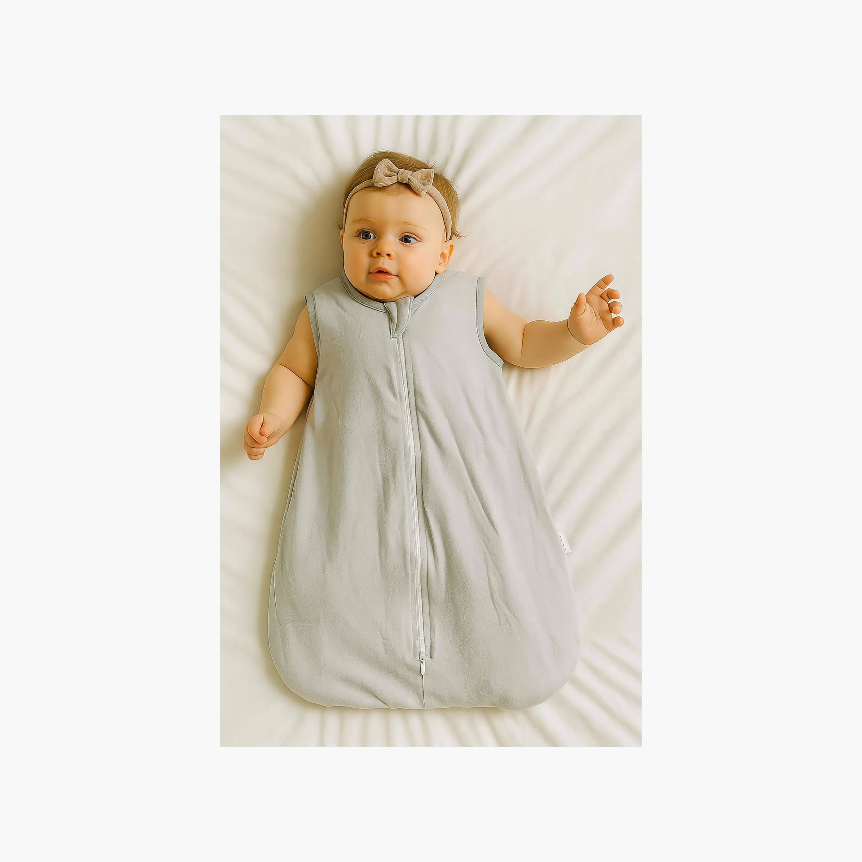Kinder Valley 2-Piece Sleeveless Cotton Sleeping Bag - Starling Dream & Grey - L-baby-nursery-blanketsandswaddles-swaddlesandsleepingbags-image-4