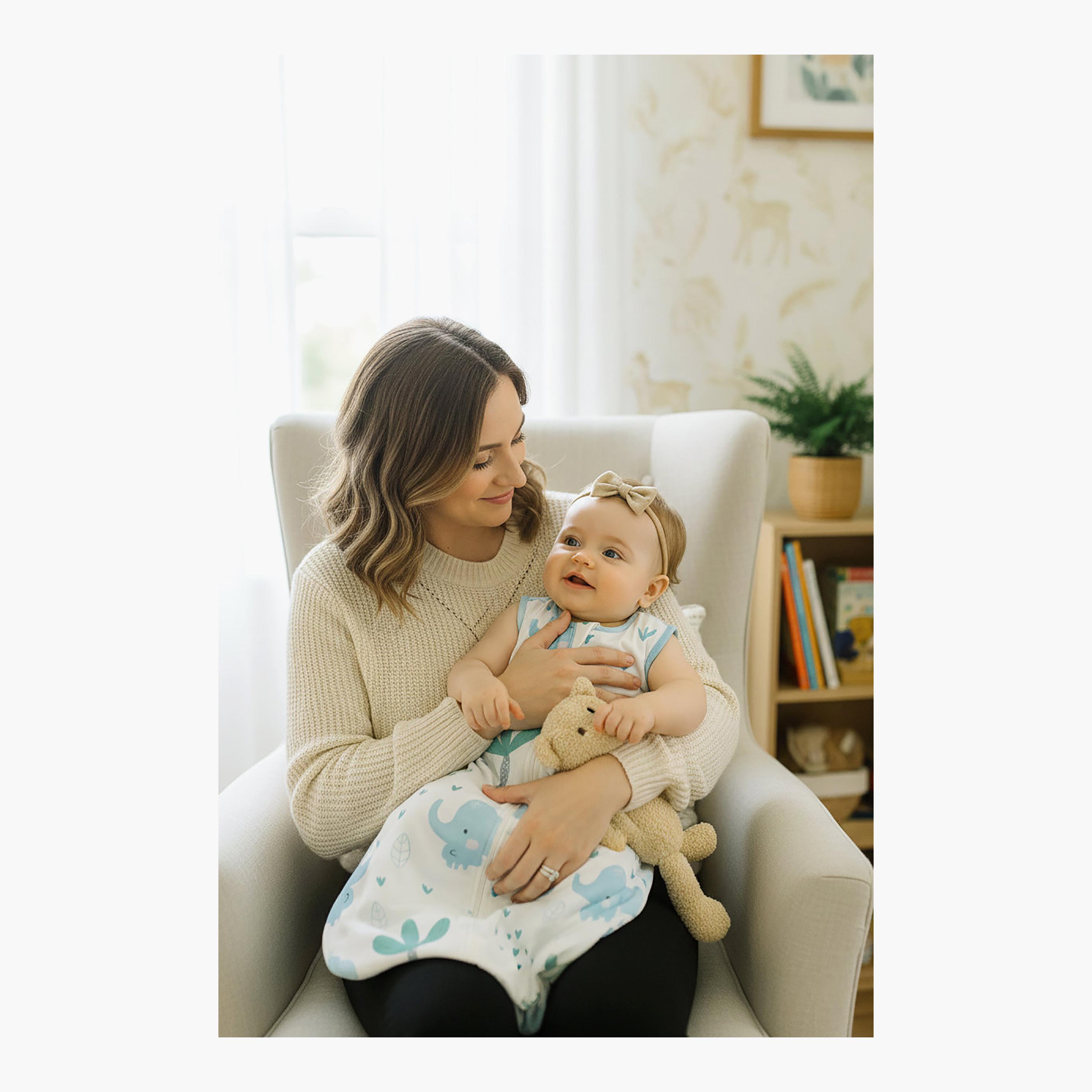 Kinder Valley 2-Piece Sleeveless Cotton Sleeping Bag - Starling Dream & Little Ellie - M-baby-nursery-blanketsandswaddles-swaddlesandsleepingbags-image-10