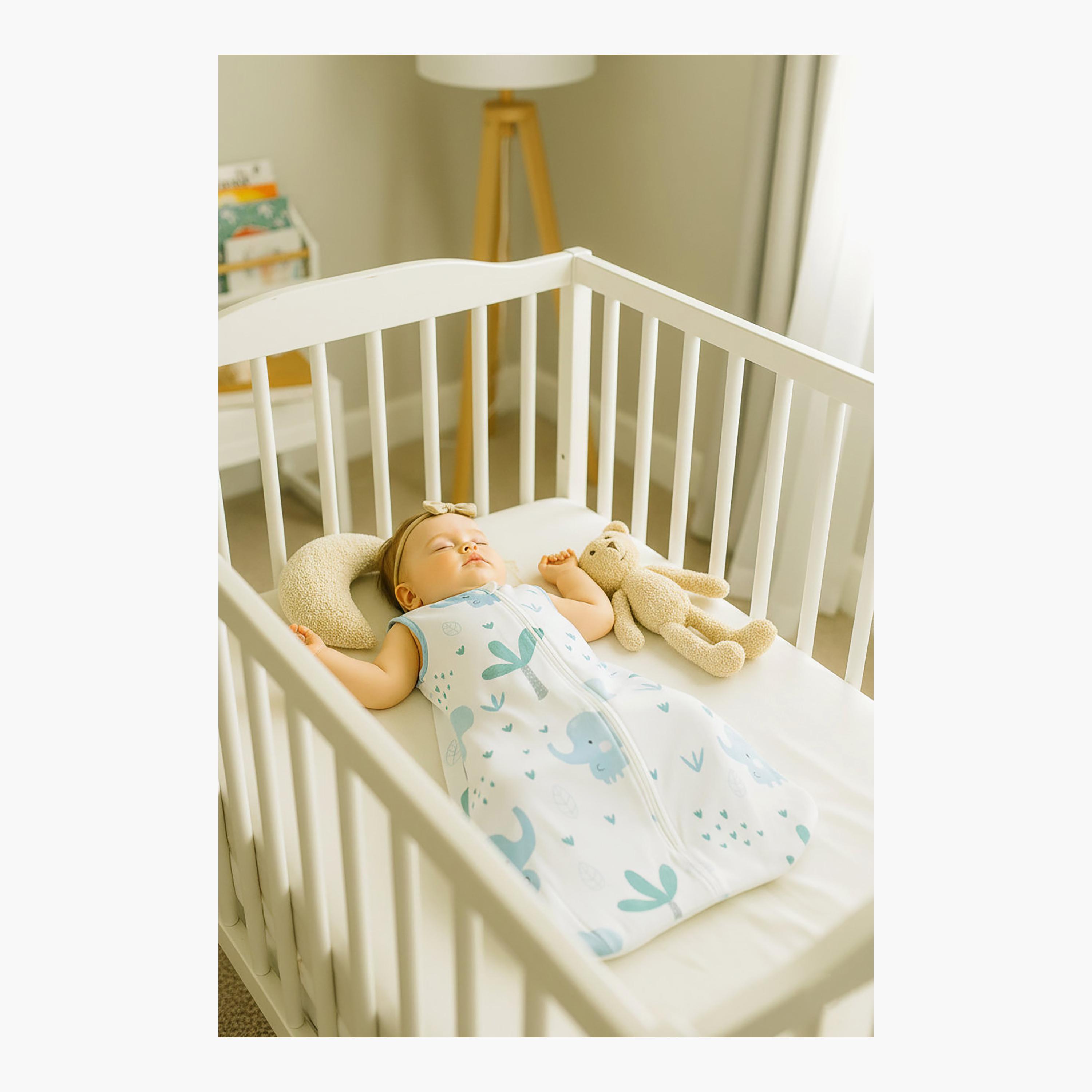 Kinder Valley 2-Piece Sleeveless Cotton Sleeping Bag - Starling Dream & Little Ellie - M-baby-nursery-blanketsandswaddles-swaddlesandsleepingbags-image-2