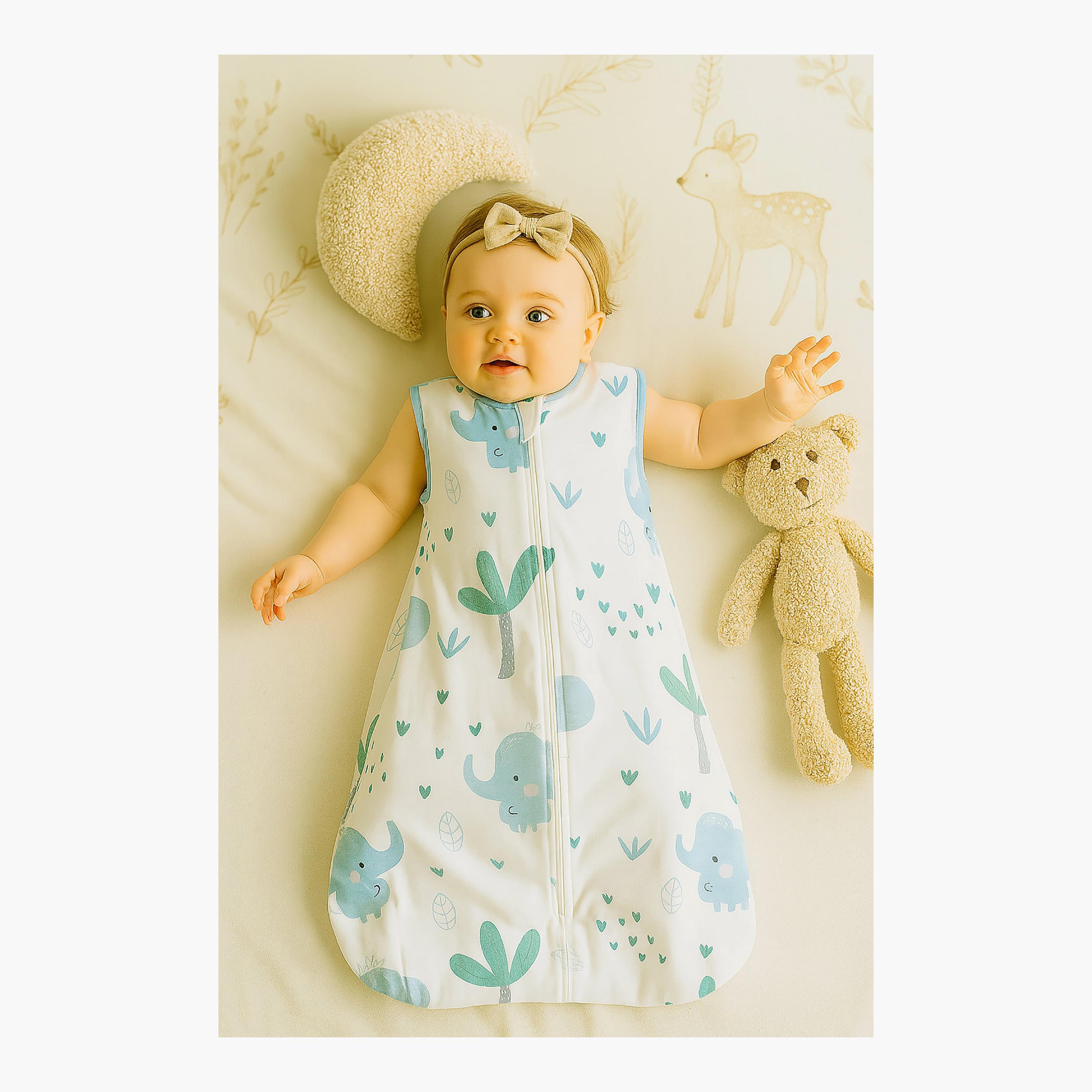 Kinder Valley 2-Piece Sleeveless Cotton Sleeping Bag - Starling Dream & Little Ellie - M-baby-nursery-blanketsandswaddles-swaddlesandsleepingbags-image-3