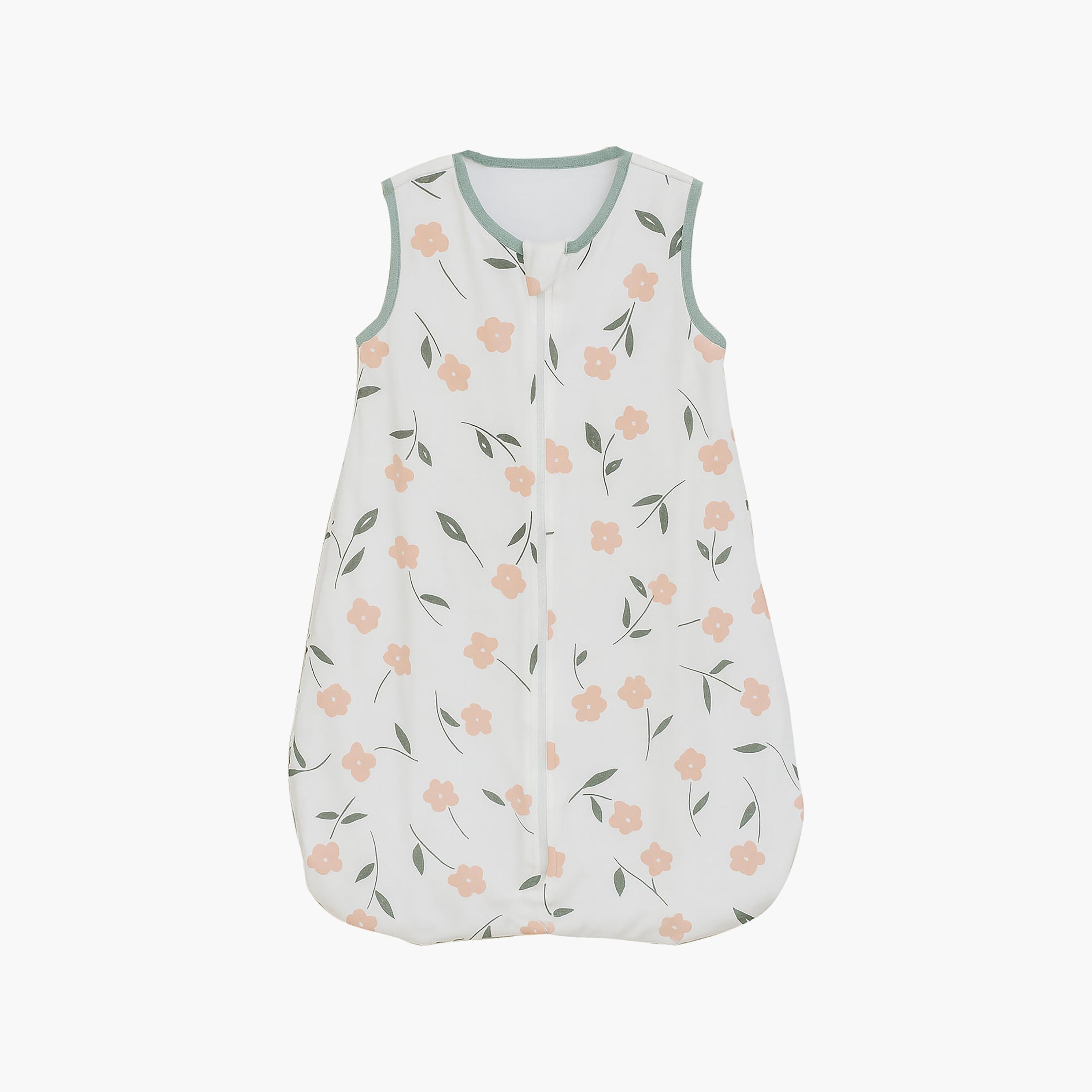 Kinder Valley Sleeveless Cotton Sleeping Bag - Flora - L-baby-nursery-blanketsandswaddles-swaddlesandsleepingbags-image-1