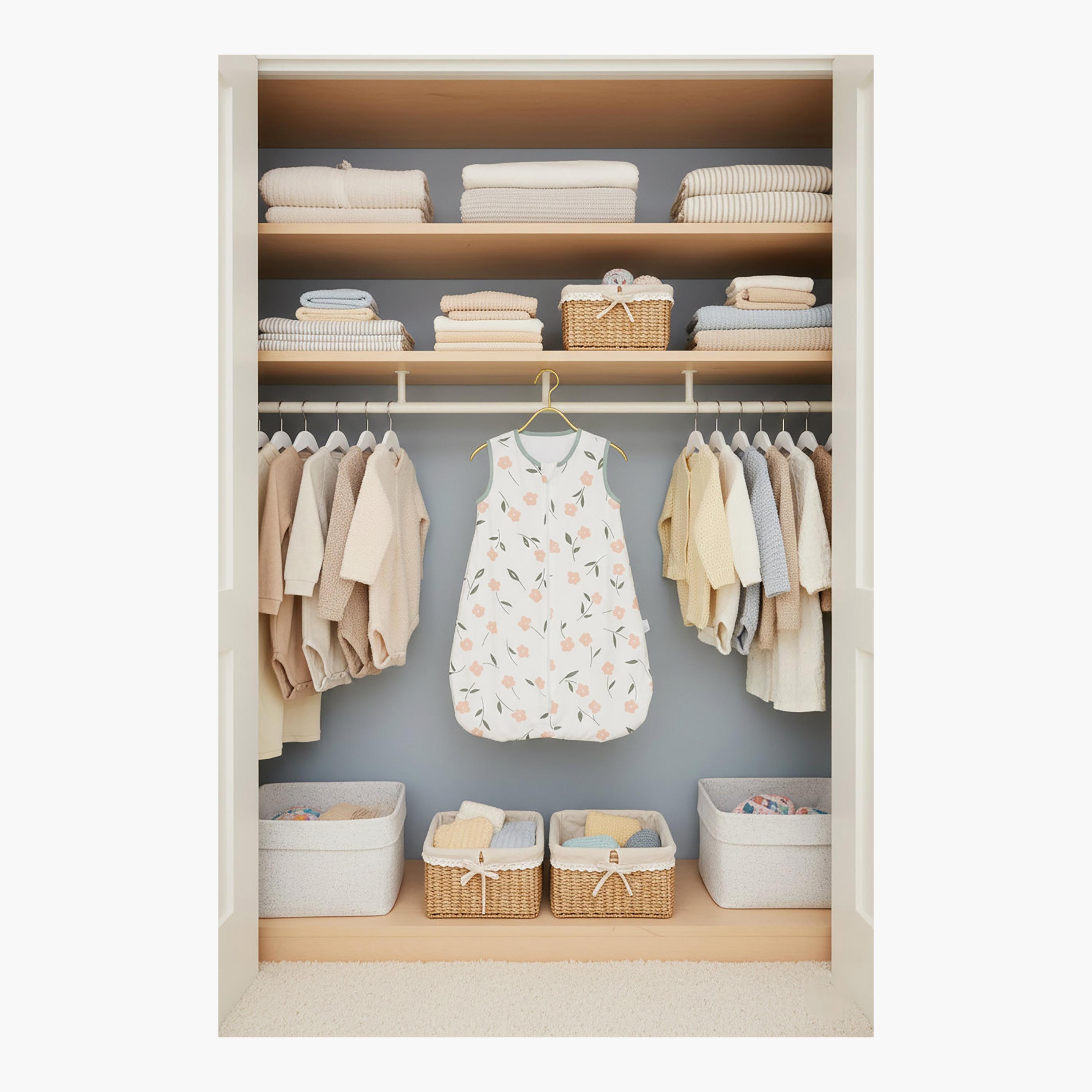 Kinder Valley Sleeveless Cotton Sleeping Bag - Flora - L-baby-nursery-blanketsandswaddles-swaddlesandsleepingbags-image-2