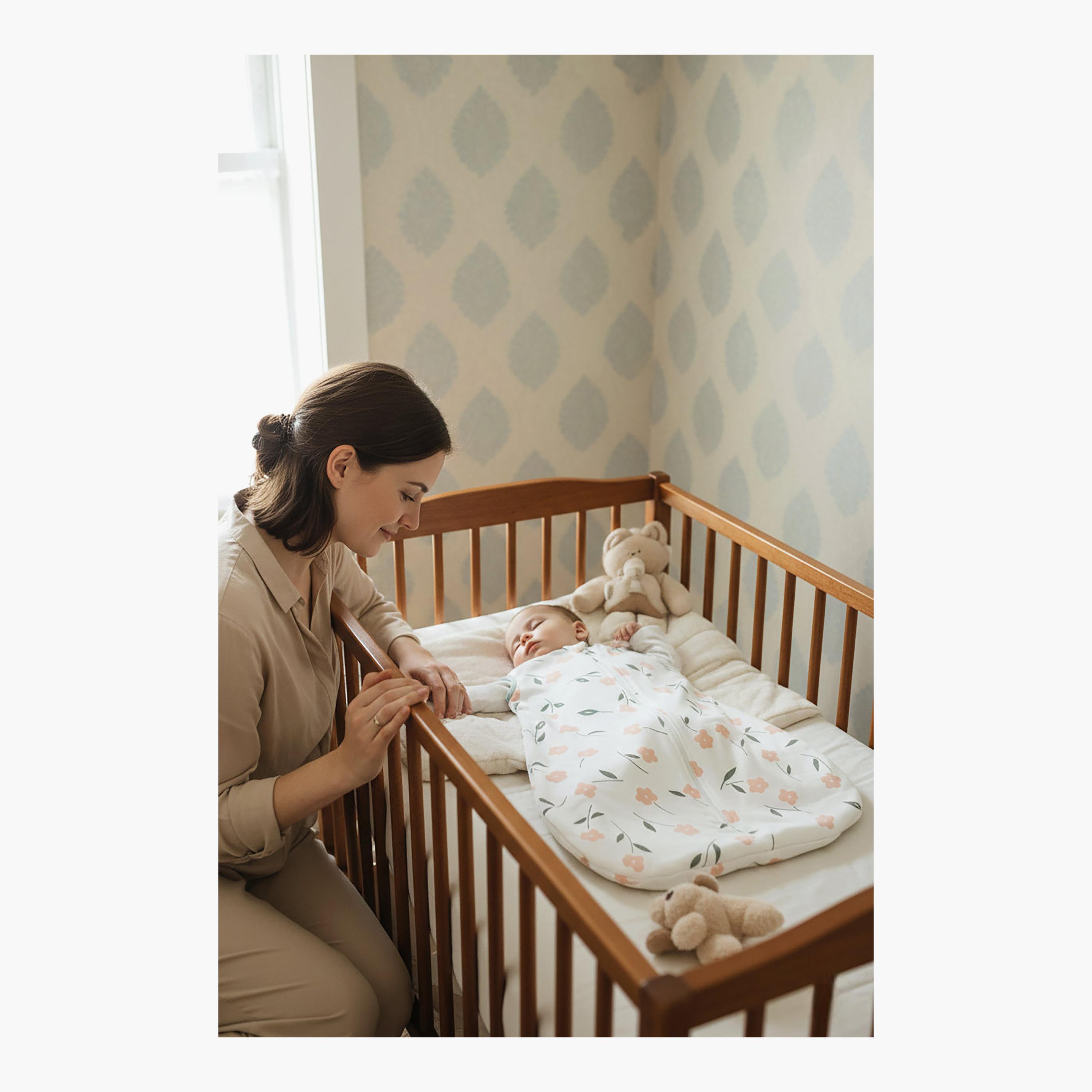 Kinder Valley Sleeveless Cotton Sleeping Bag - Flora - L-baby-nursery-blanketsandswaddles-swaddlesandsleepingbags-image-5