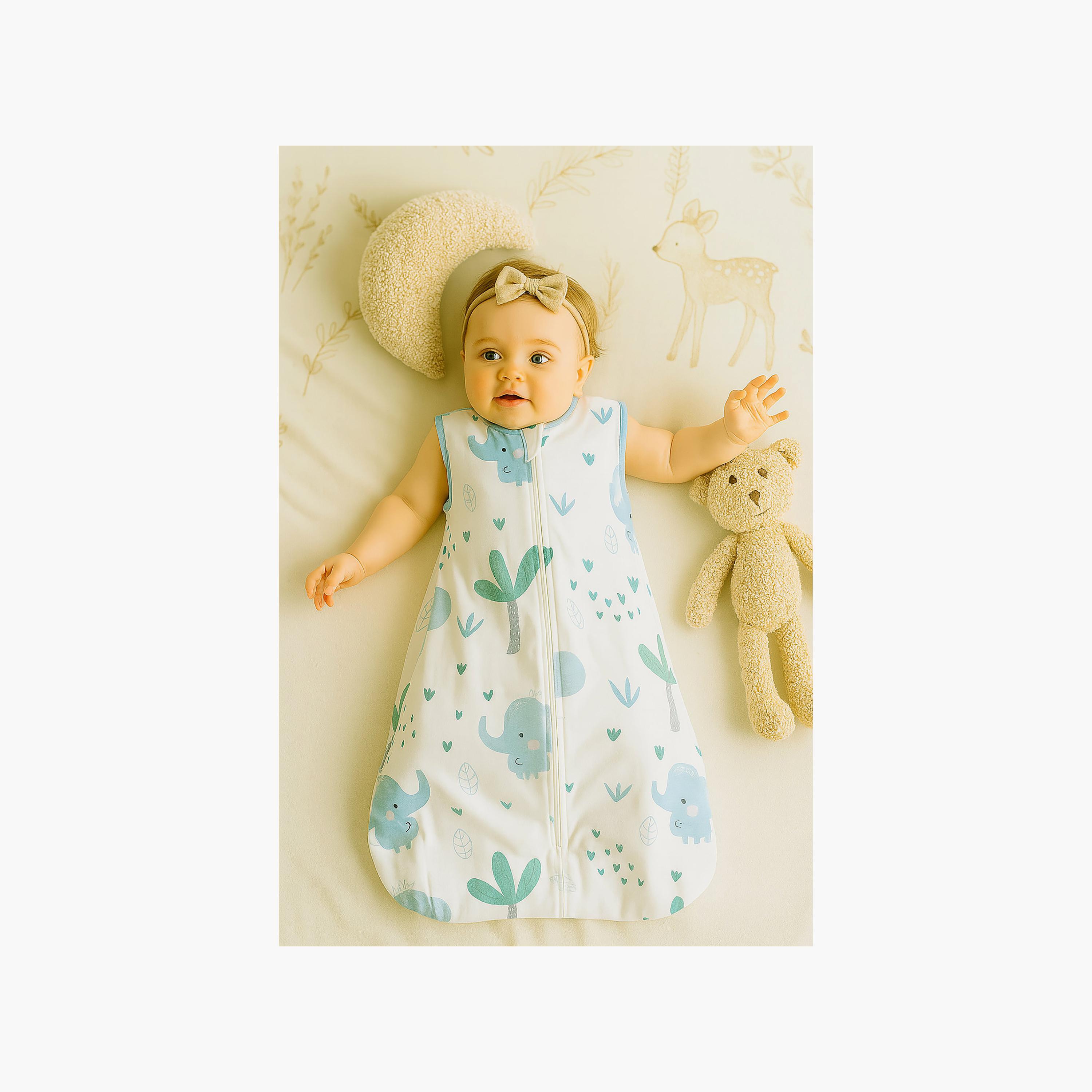 Kinder Valley 2-Piece Sleeveless Cotton Sleeping Bag - Pink & Little Ellie - S-baby-nursery-blanketsandswaddles-swaddlesandsleepingbags-image-8