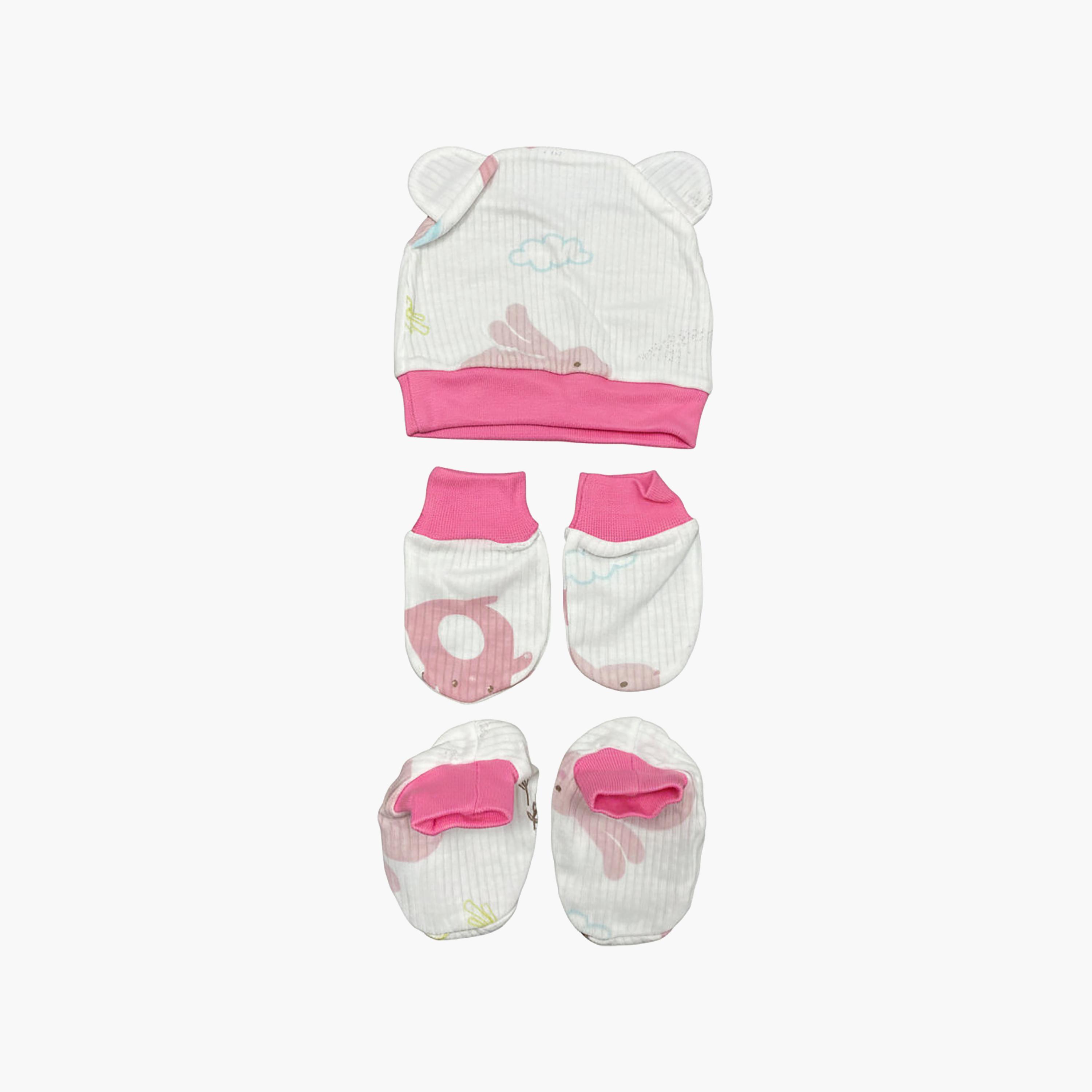 Kinder Valley 5-Piece Newborn Set - Pink-baby-boys-accessories-mittens-image-1