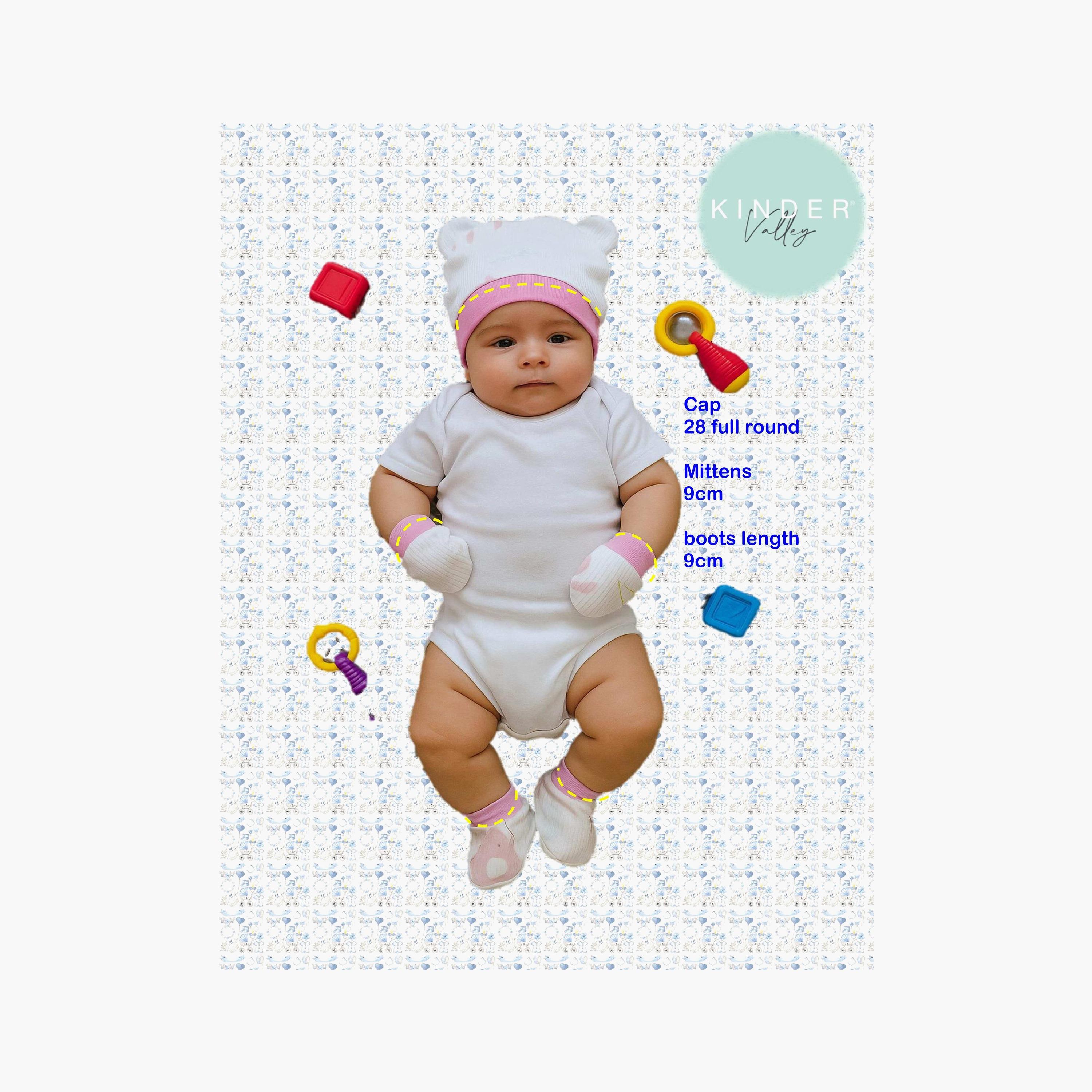 Kinder Valley 5-Piece Newborn Set - Pink-baby-boys-accessories-mittens-image-4