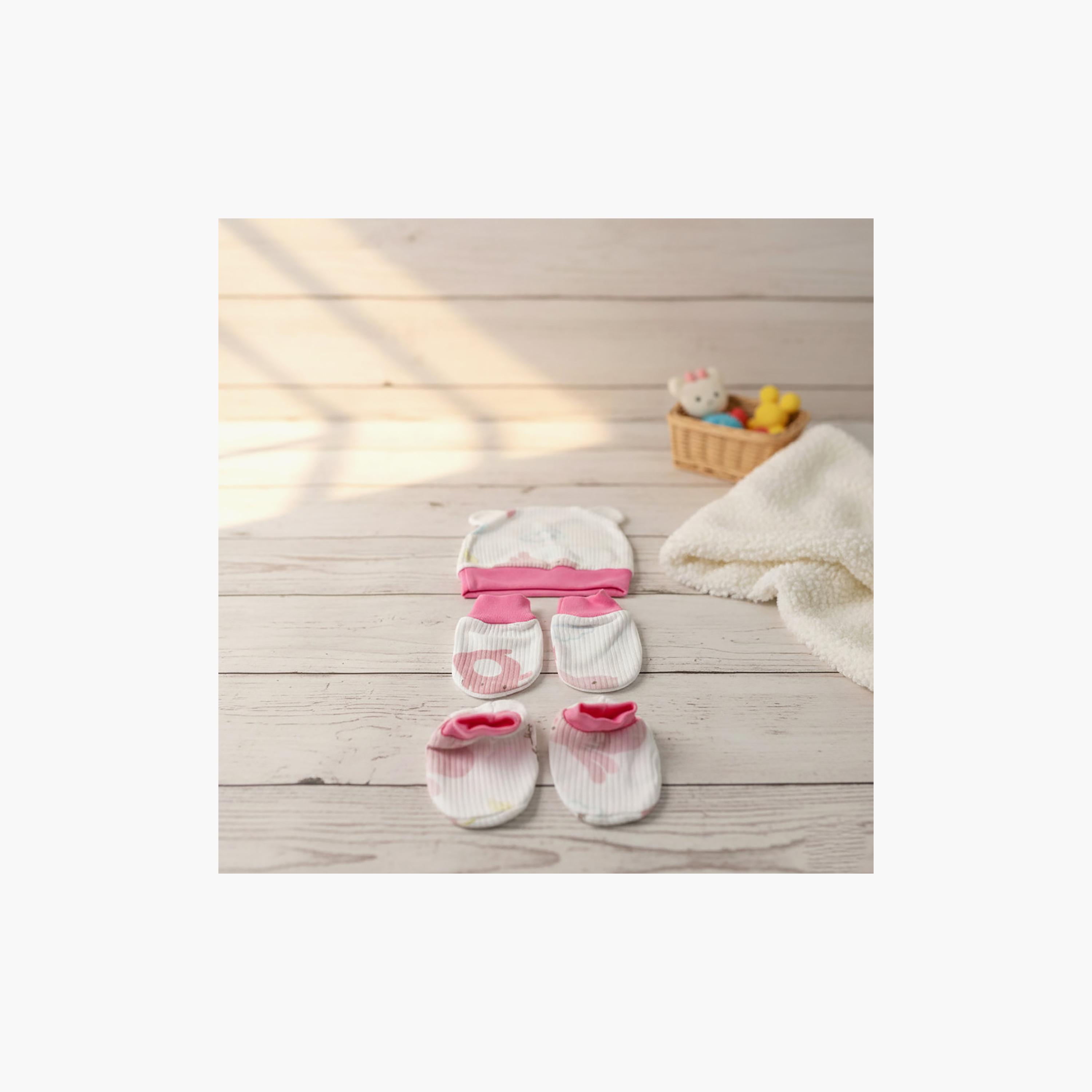 Kinder Valley 5-Piece Newborn Set - Pink-baby-boys-accessories-mittens-image-6