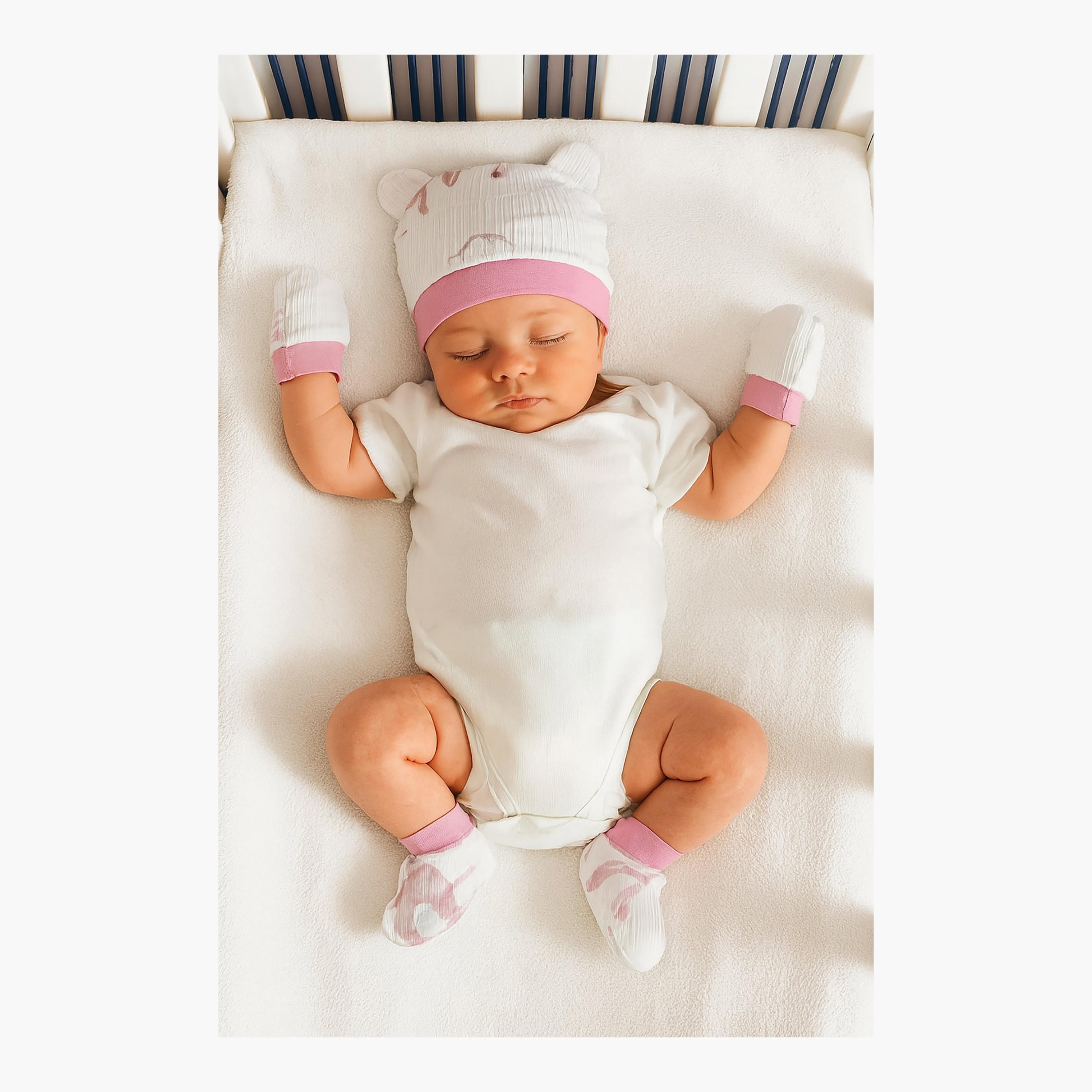 Kinder Valley 5-Piece Newborn Set - Pink-baby-boys-accessories-mittens-image-8