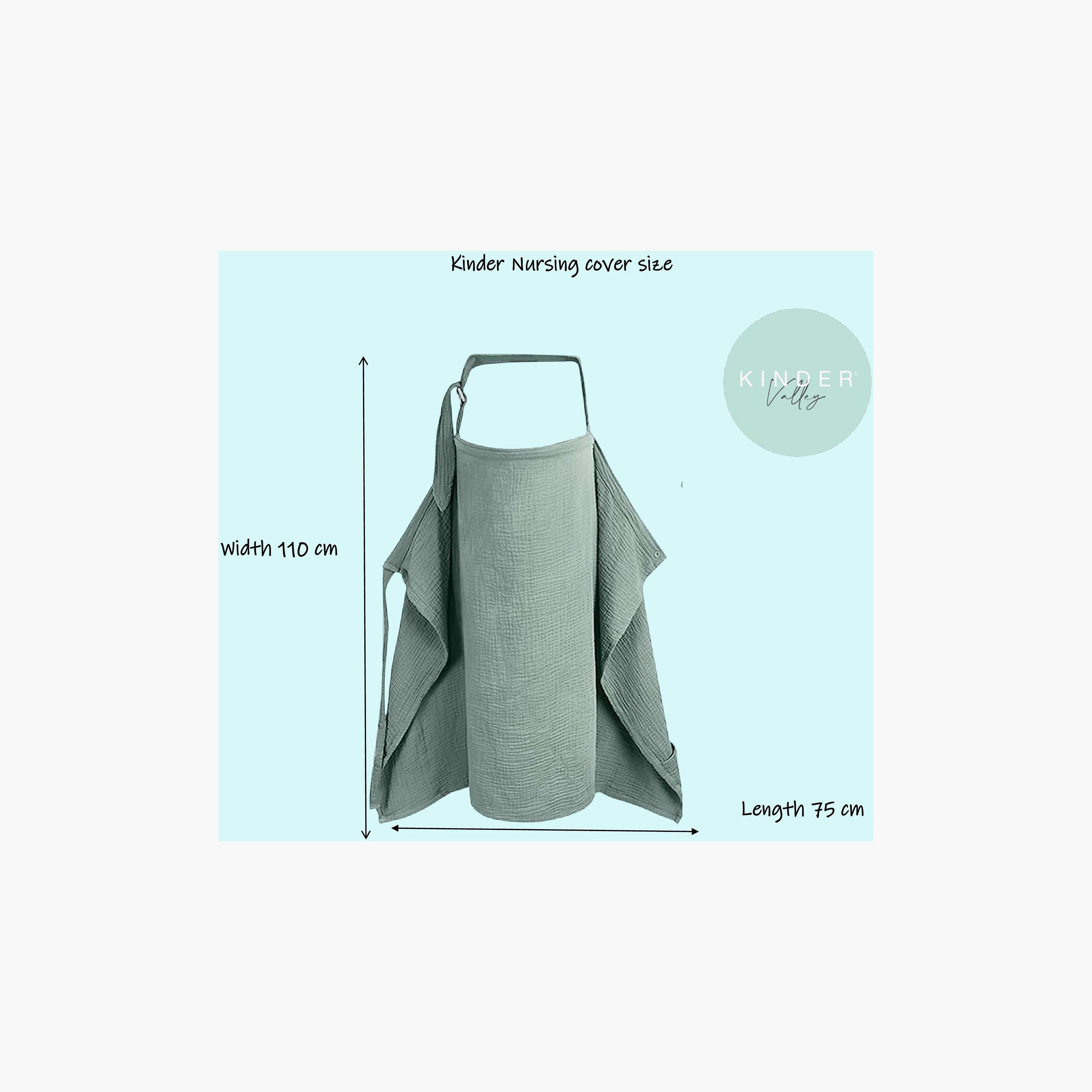 Kinder Valley Aura Breastfeeding Cover with Pouch & Rabbit Eat Cloth Teether-baby-feeding-breastfeedingandcare-image-3