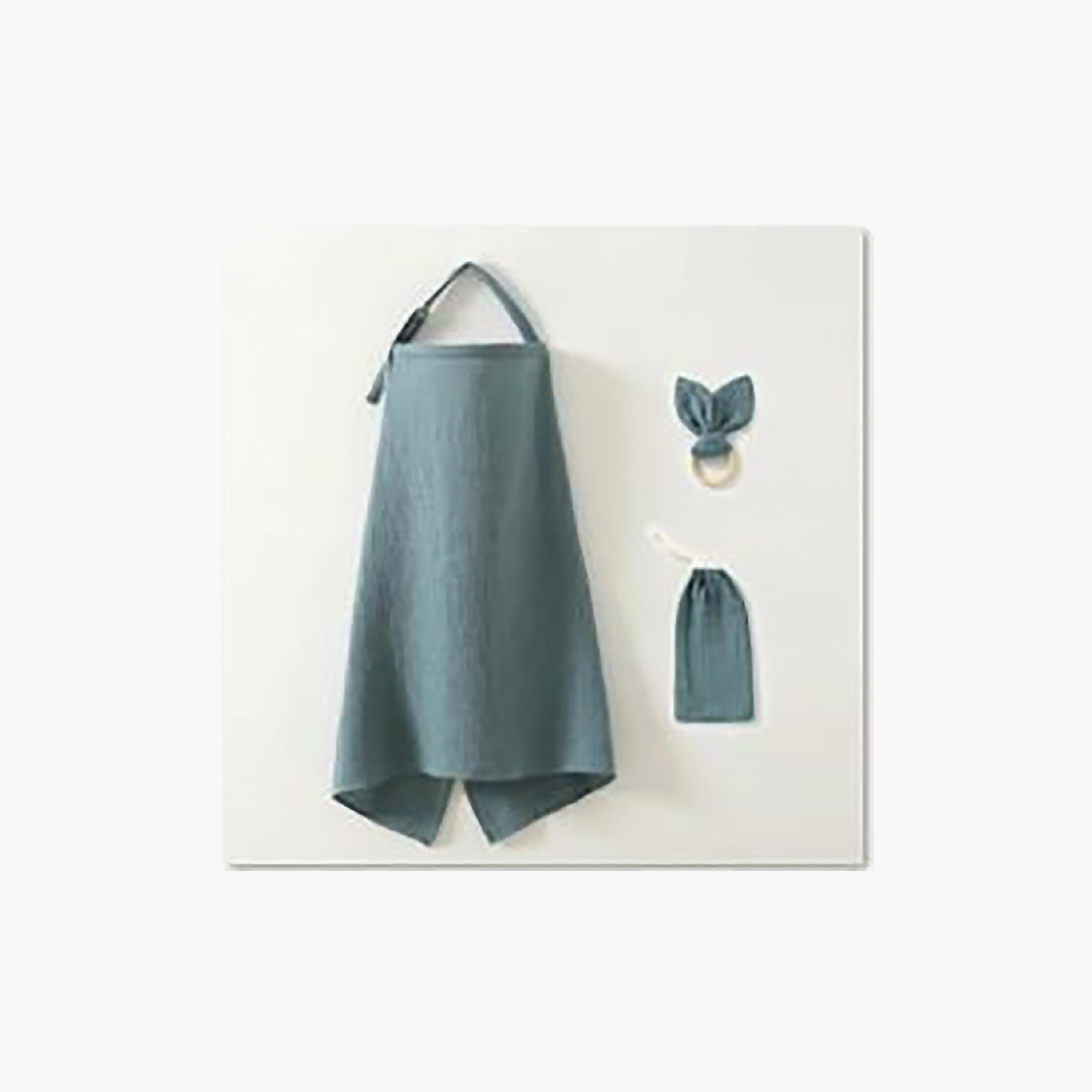 Kinder Valley Aura Breastfeeding Cover with Pouch & Rabbit Eat Cloth Teether-baby-feeding-breastfeedingandcare-image-4