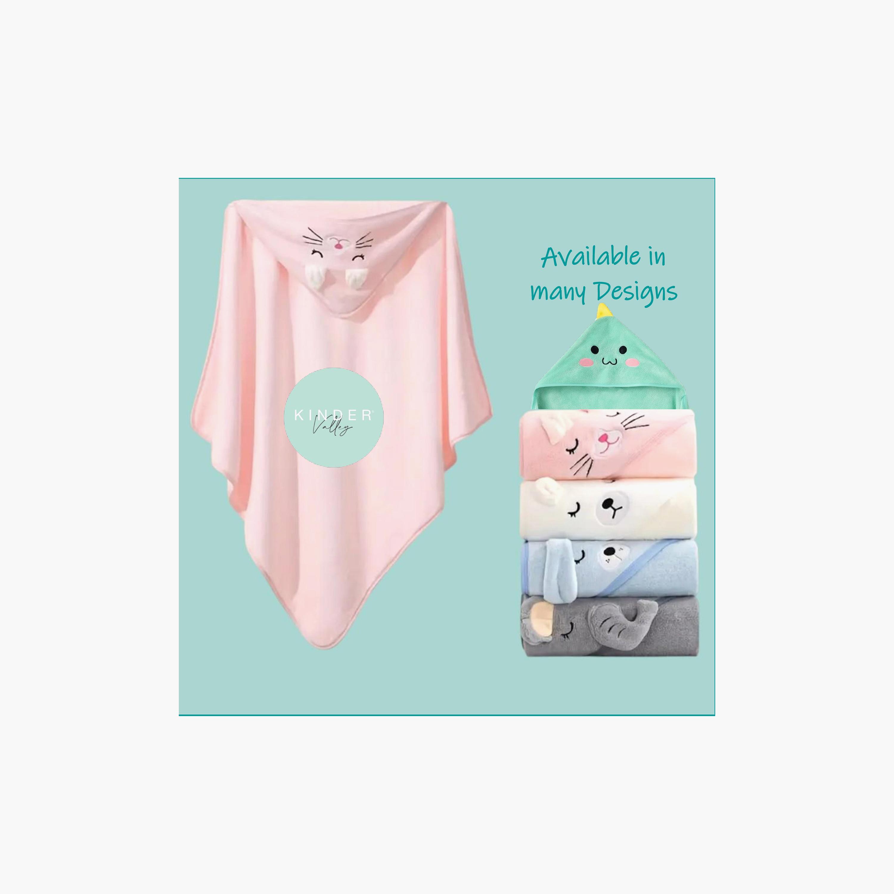 منشفة بوليستر بغطاء رأس - بتصميم روري من كيندر فالي-baby-bathandcare-towels-image-5