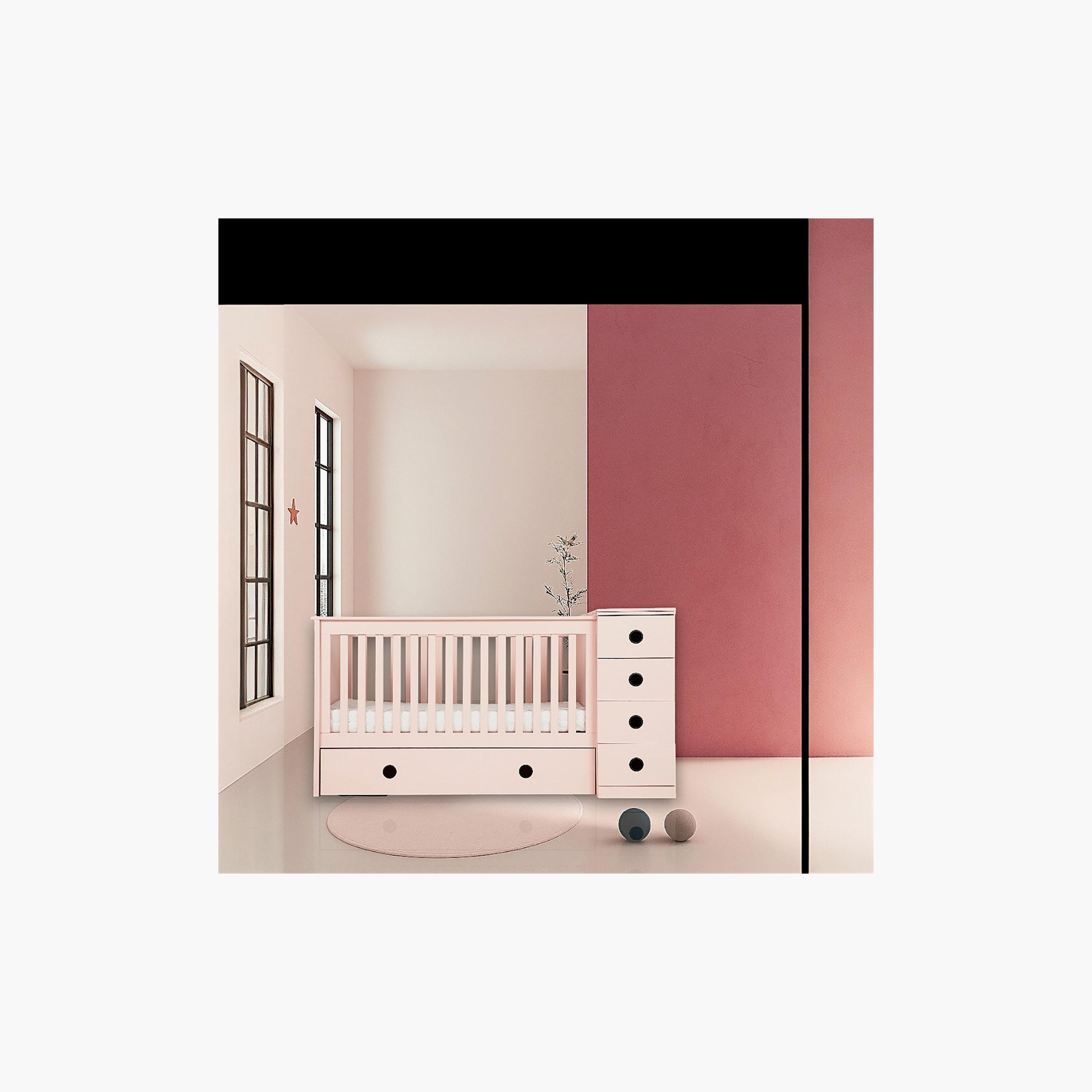 Kinder Valley Tudor Rose Ruby 4-In-1 Luxury Cotbed-baby-nursery-furniture-cribsandbeds-beds-image-2