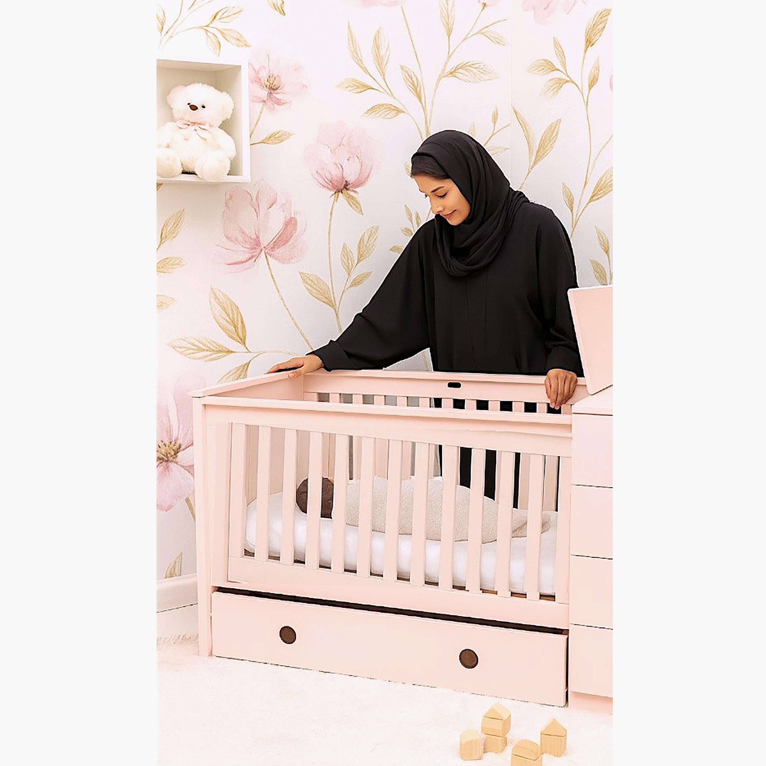 Kinder Valley Tudor Rose Ruby 4-In-1 Luxury Cotbed-baby-nursery-furniture-cribsandbeds-beds-image-4