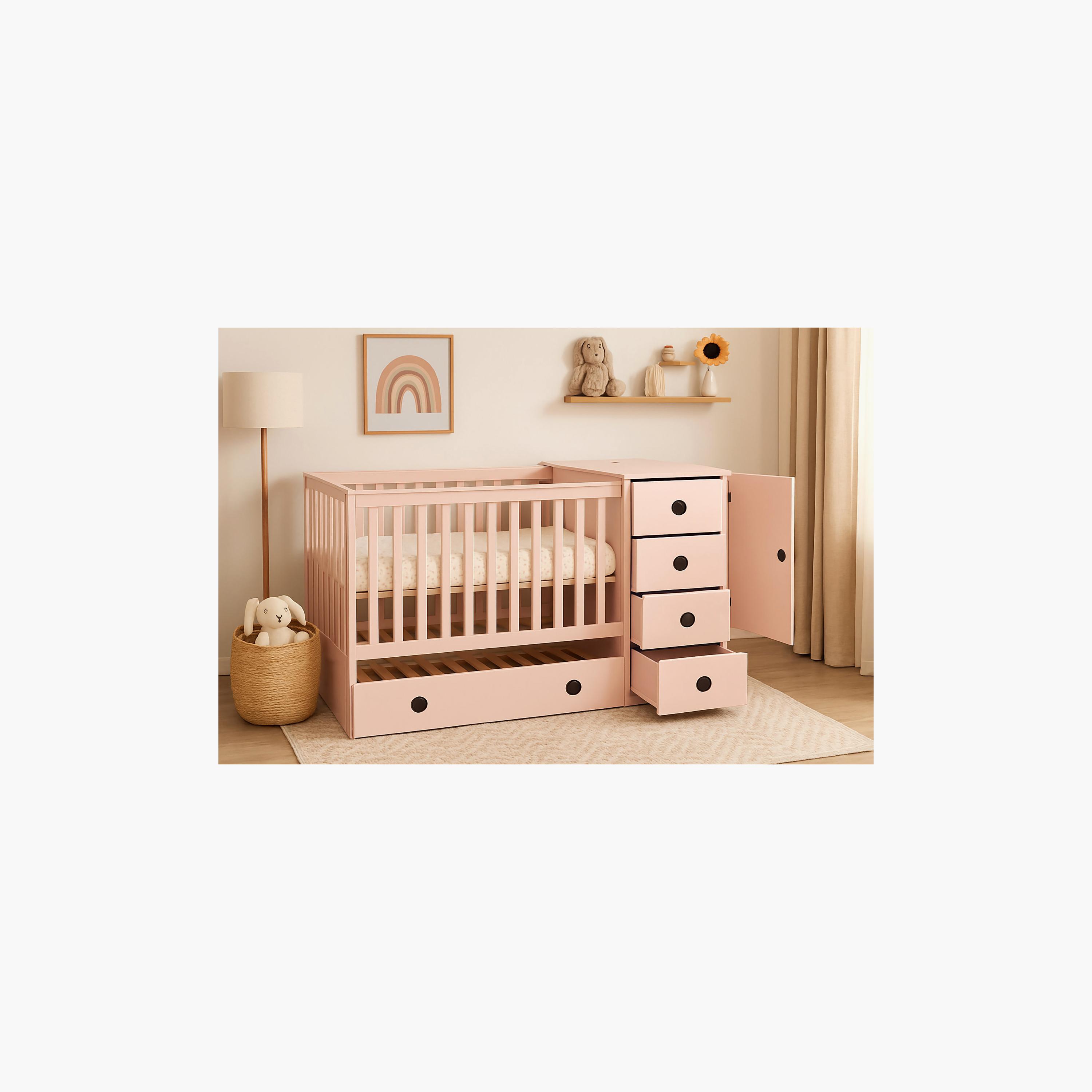 Kinder Valley Tudor Rose Ruby 4-In-1 Luxury Cotbed-baby-nursery-furniture-cribsandbeds-beds-image-5