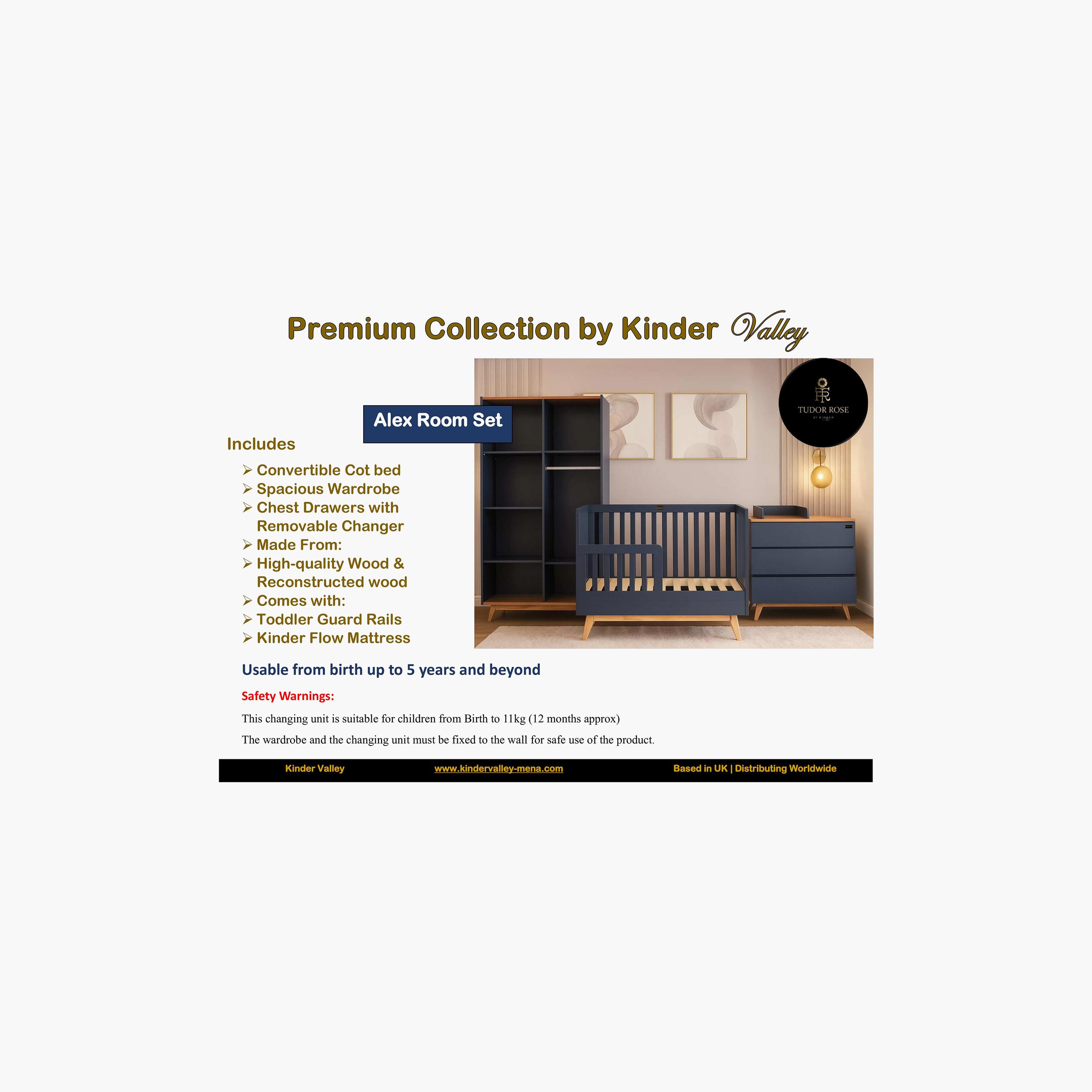 Kinder Valley 3-Piece Tudor Rose Alex Room Set-baby-nursery-furniture-cribsandbeds-babycribs-image-6