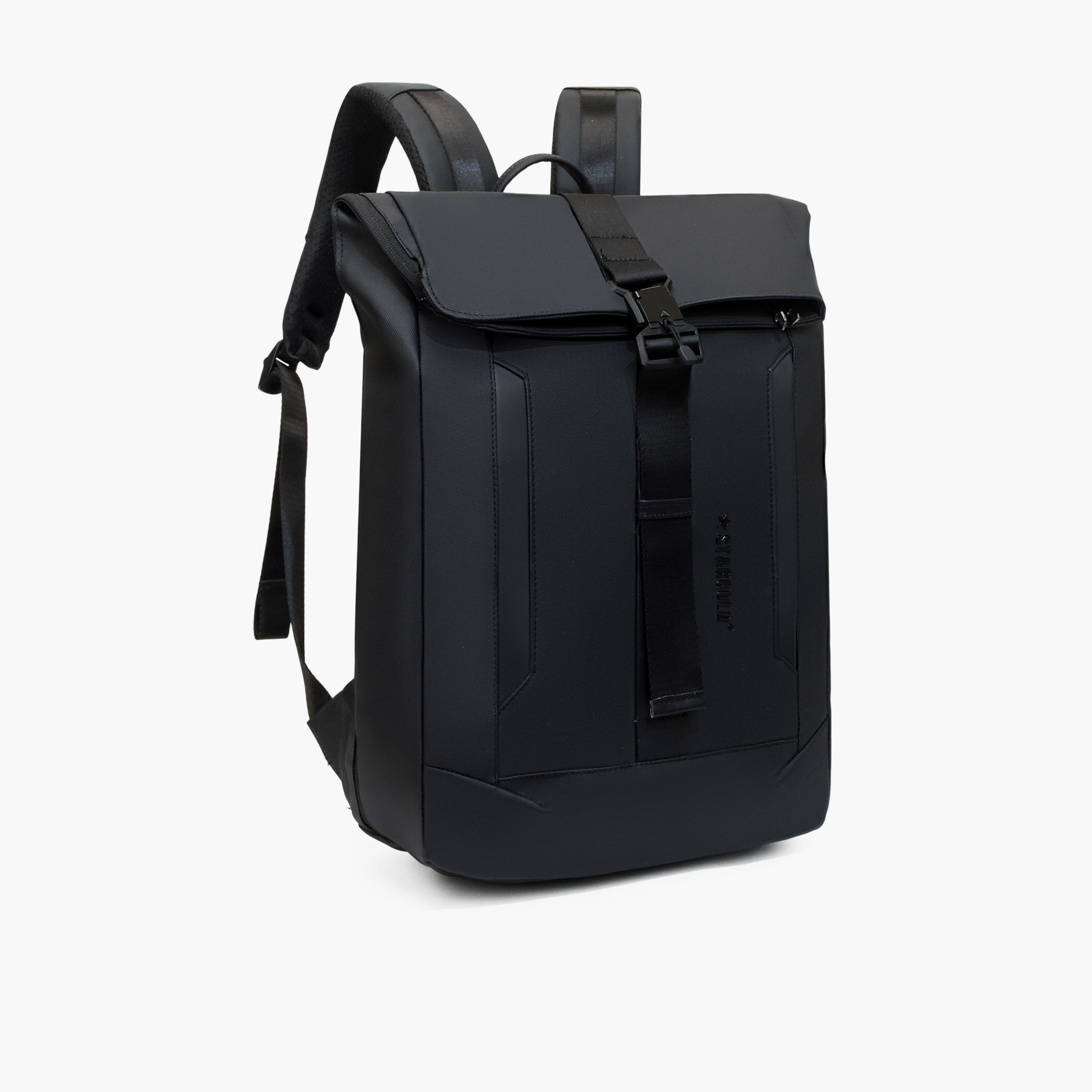 ستارغولد - شنطة ظهر 23 لترًا | 17 إنش، جلد صناعي، حزام قابل للتعديل | AOST22050-travel-luggagesandbags-backpacks-image-1