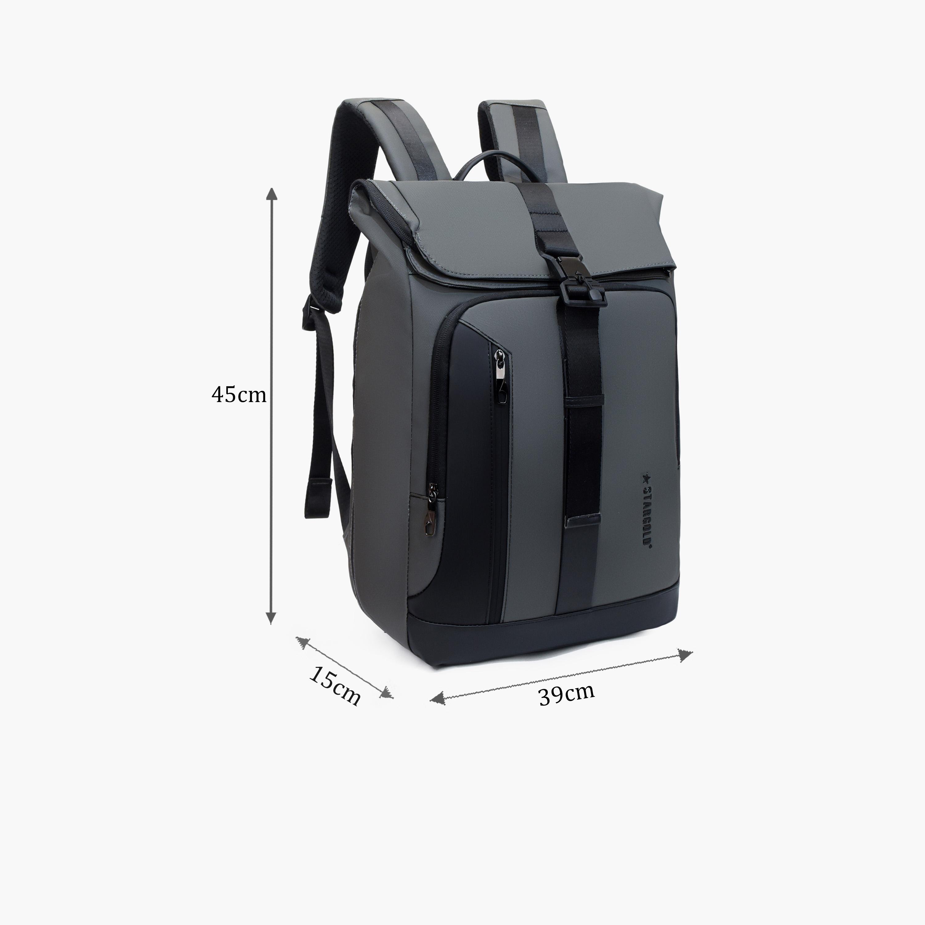 Stargold 23 L | 17 Inches Backpack, PU, Adjustable Strap | AOST22050-travel-luggagesandbags-backpacks-image-2