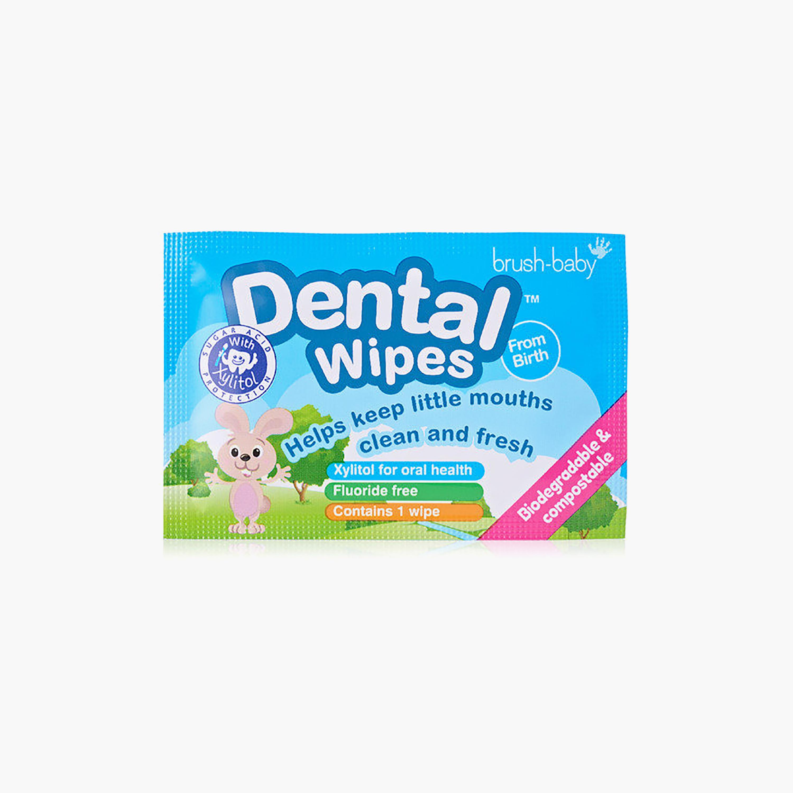 Brush Baby 28-Piece Biodegradable Dental Wipes-baby-bathandcare-oralcare-teethanddentalcare-image-2