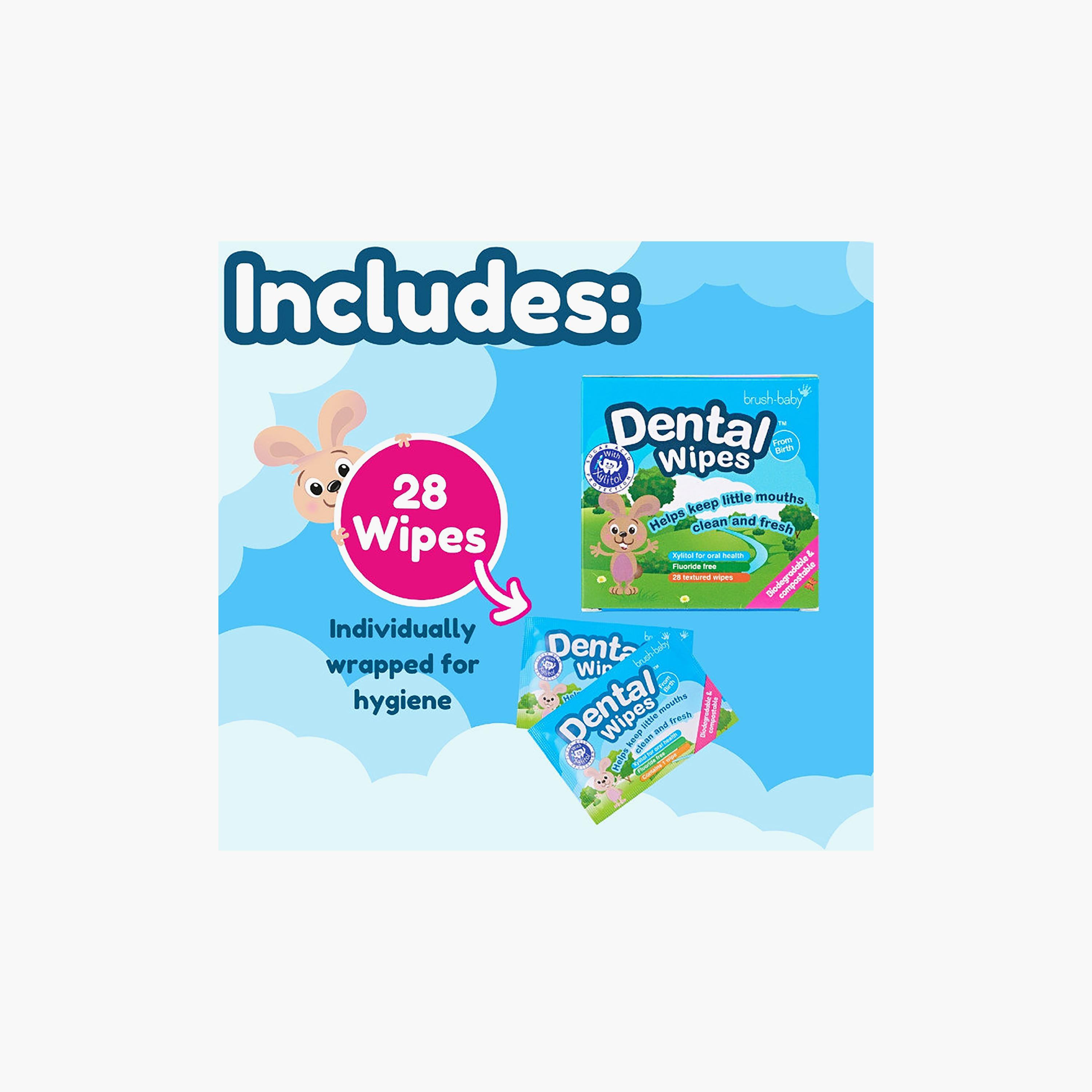 Brush Baby 28-Piece Biodegradable Dental Wipes-baby-bathandcare-oralcare-teethanddentalcare-image-4