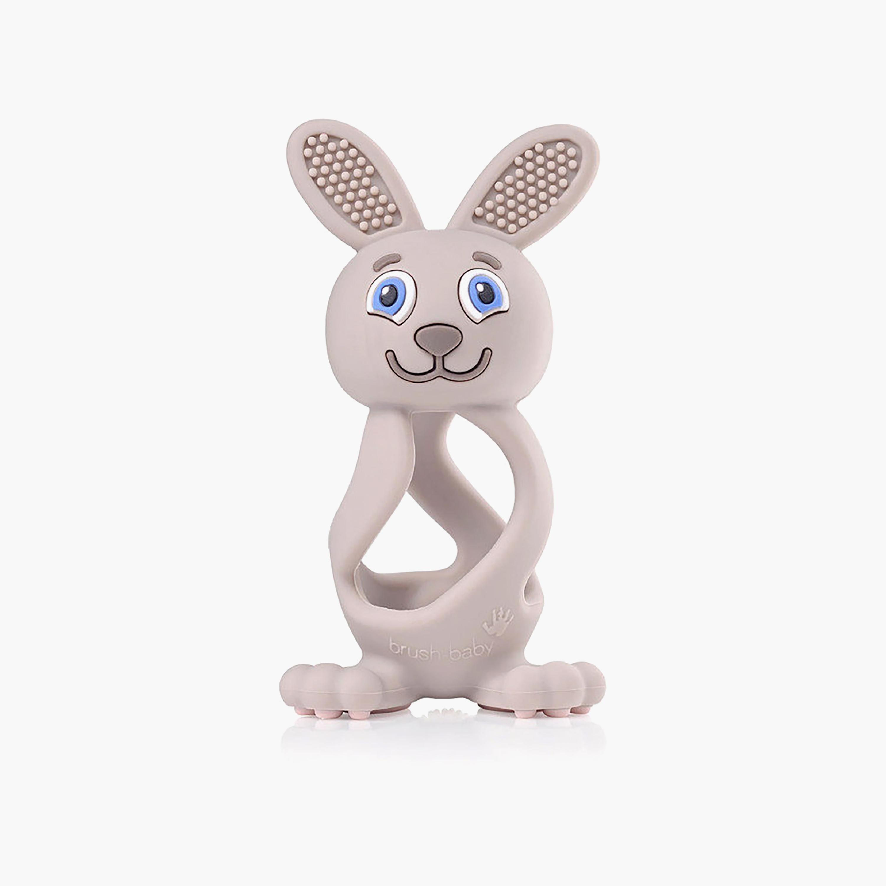 Brush Baby 3D Bobbie Bunny Teether - 0-3 Years-baby-feeding-teethers-image-1