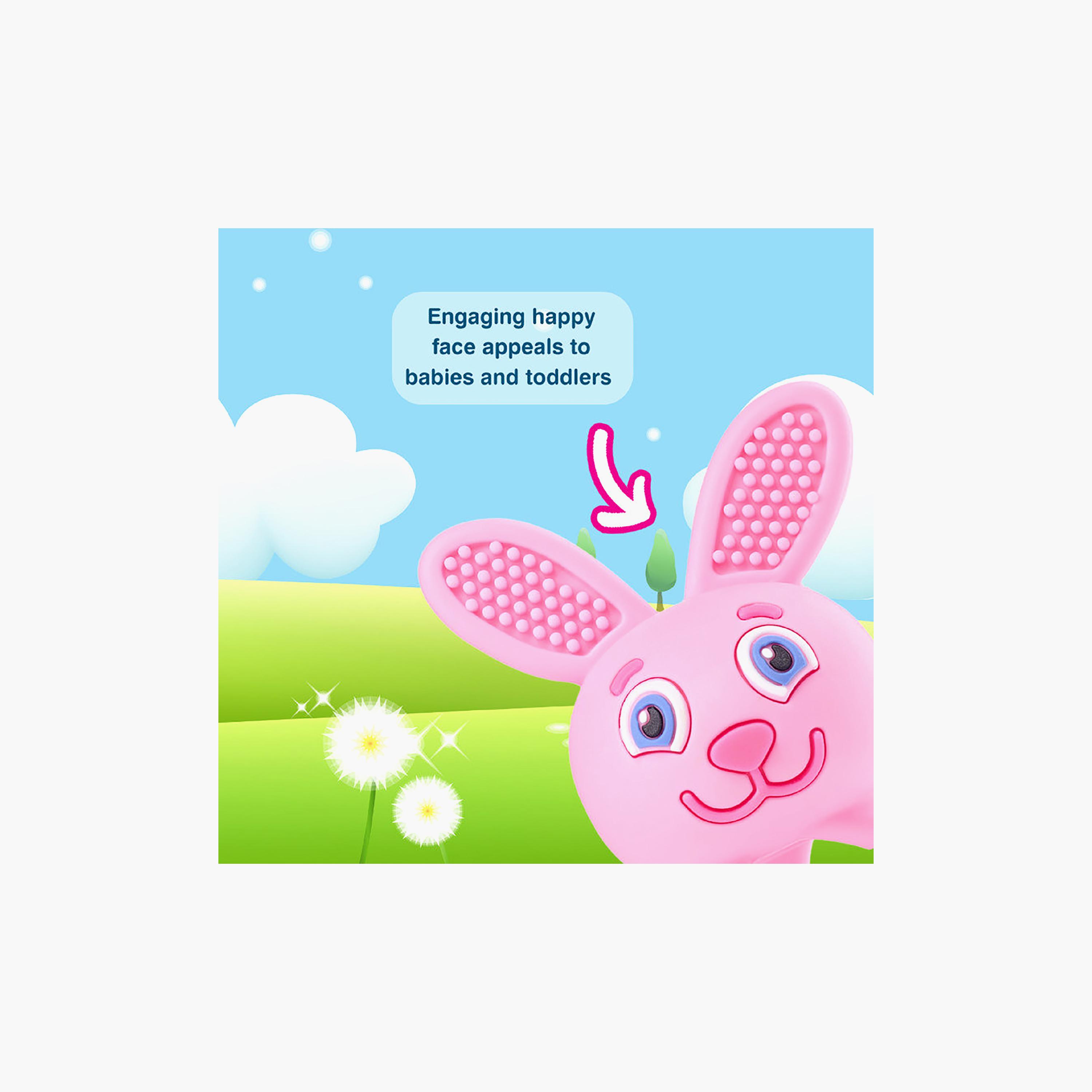 Brush Baby 3D Bobbie Bunny Teether - 0-3 Years-baby-feeding-teethers-image-7