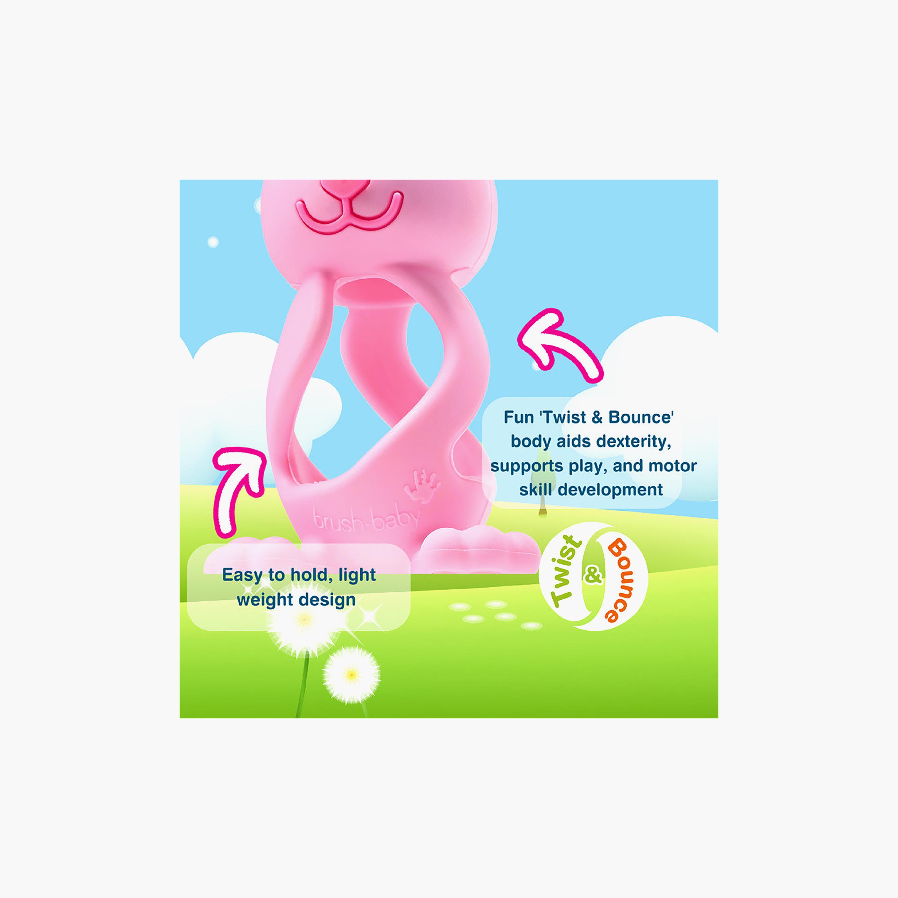 Brush Baby 3D Bobbie Bunny Teether - 0-3 Years-baby-feeding-teethers-image-12