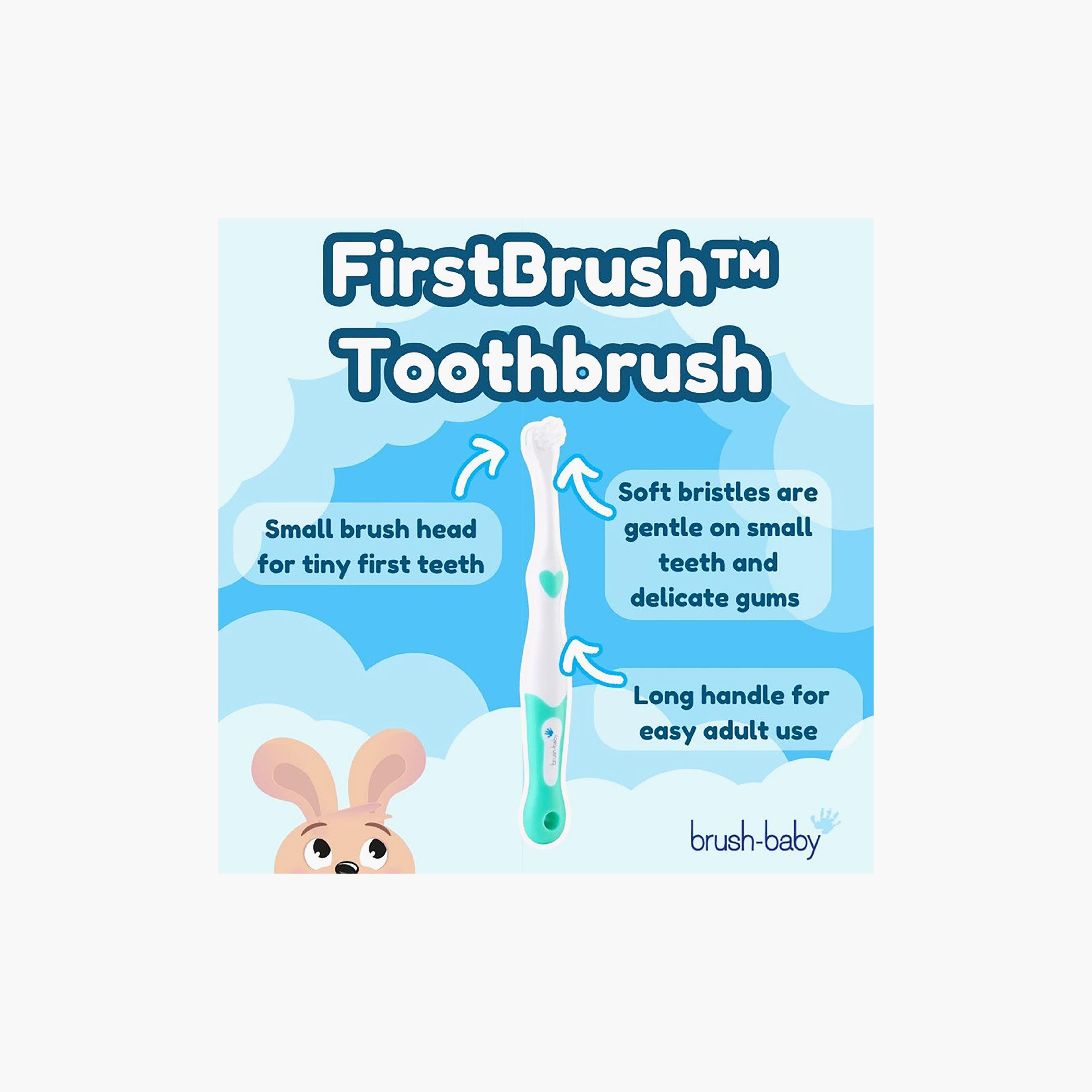 Brush Baby First Brush & Teether Set - 0-18 Months-baby-bathandcare-oralcare-image-6