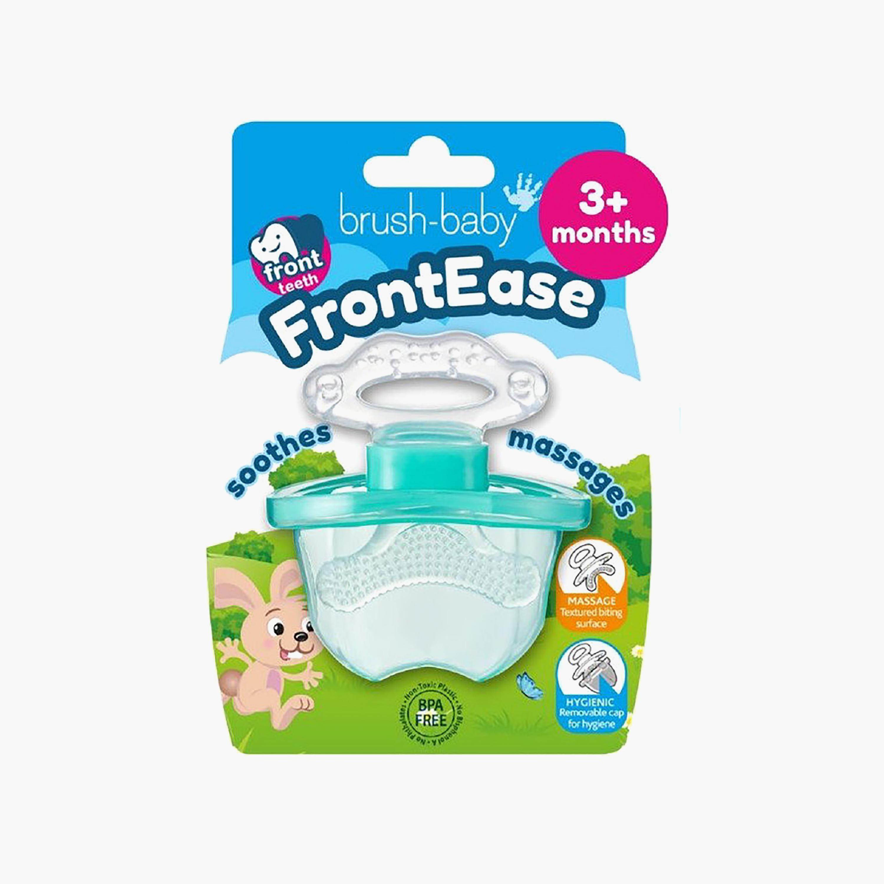 Brush Baby FrontEase Teether - Teal - 3 Months+-baby-feeding-teethers-image-2
