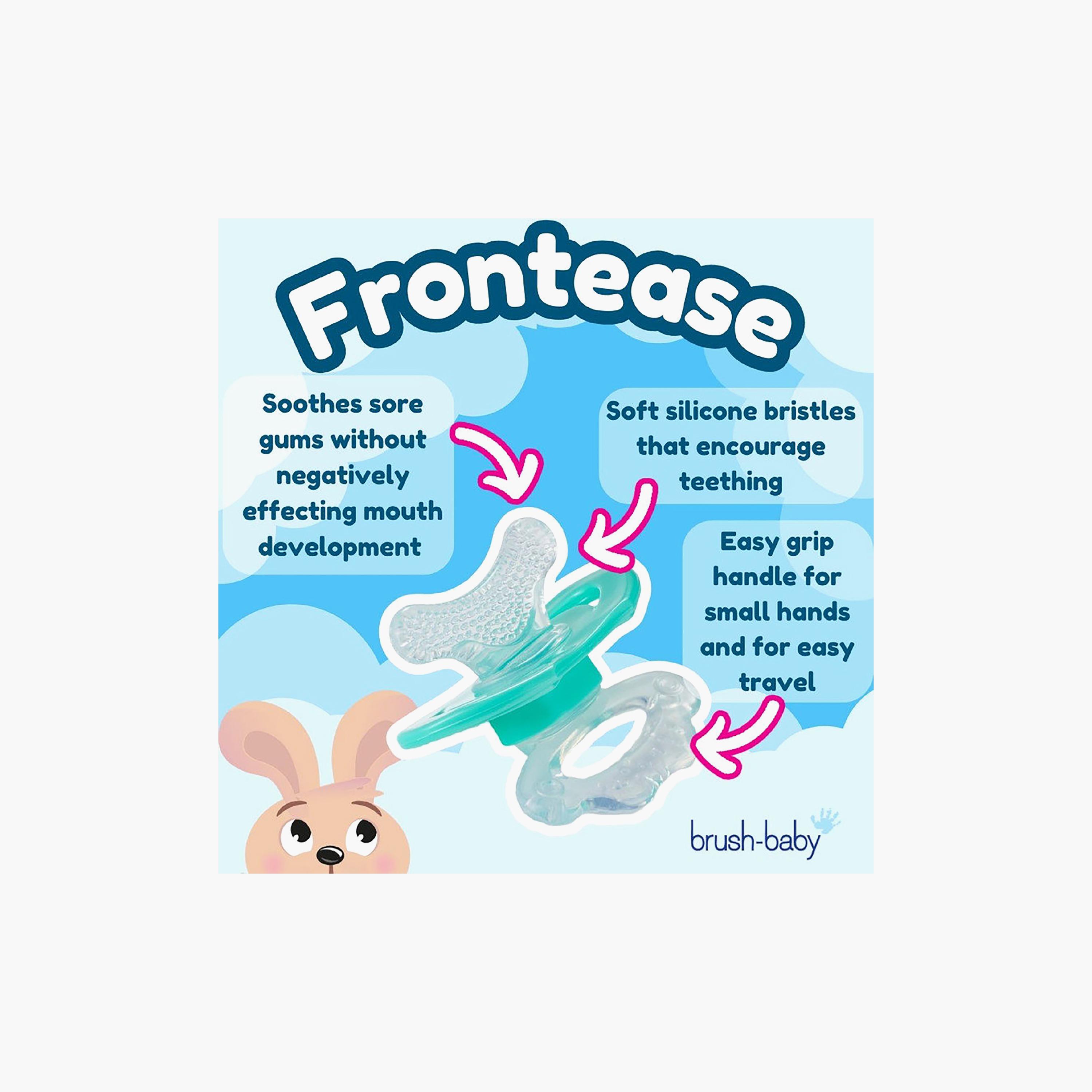 Brush Baby FrontEase Teether - Teal - 3 Months+-baby-feeding-teethers-image-5