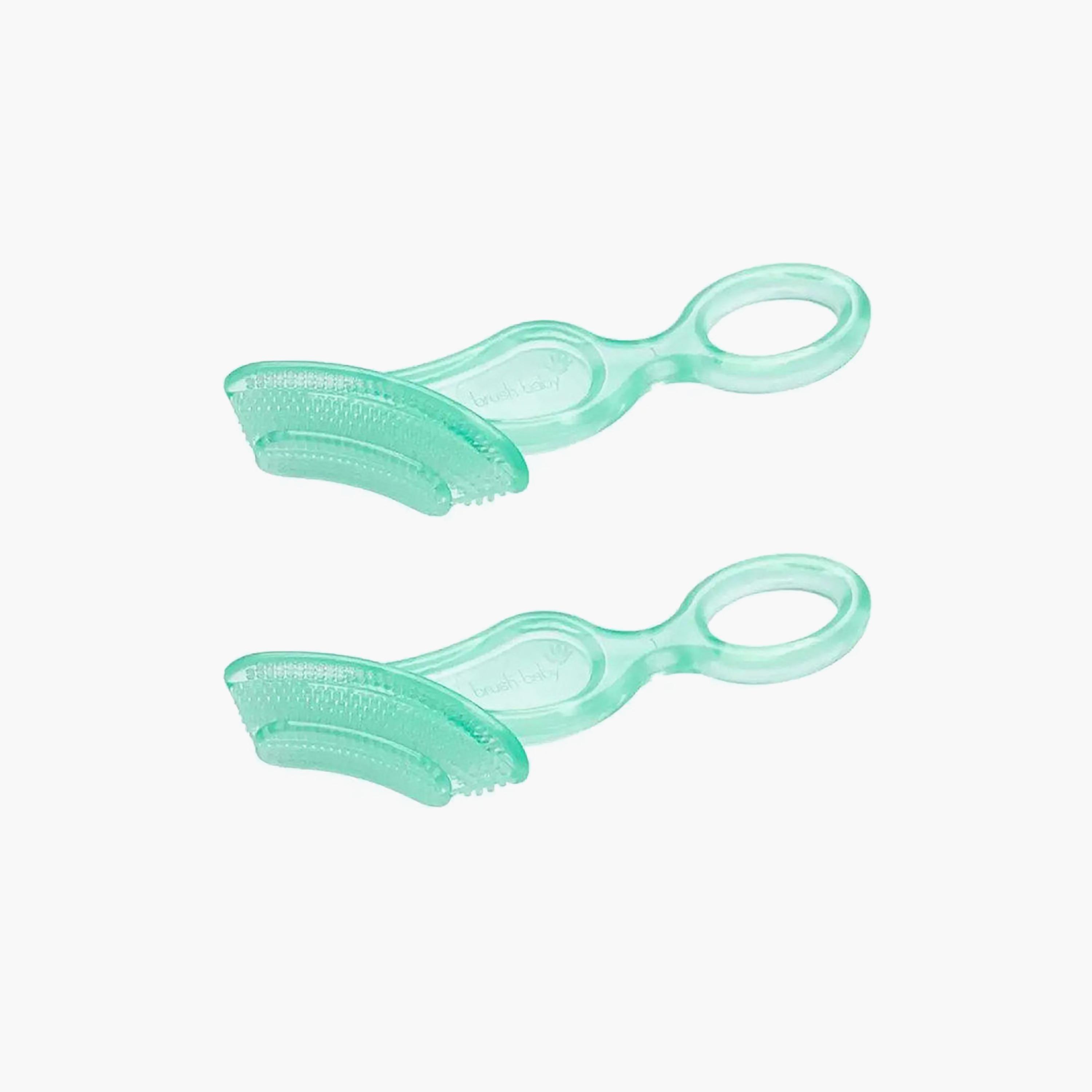 Brush Baby 2-Piece Chewable Toothbrush - Teal - 10-36 Months-baby-bathandcare-oralcare-image-1