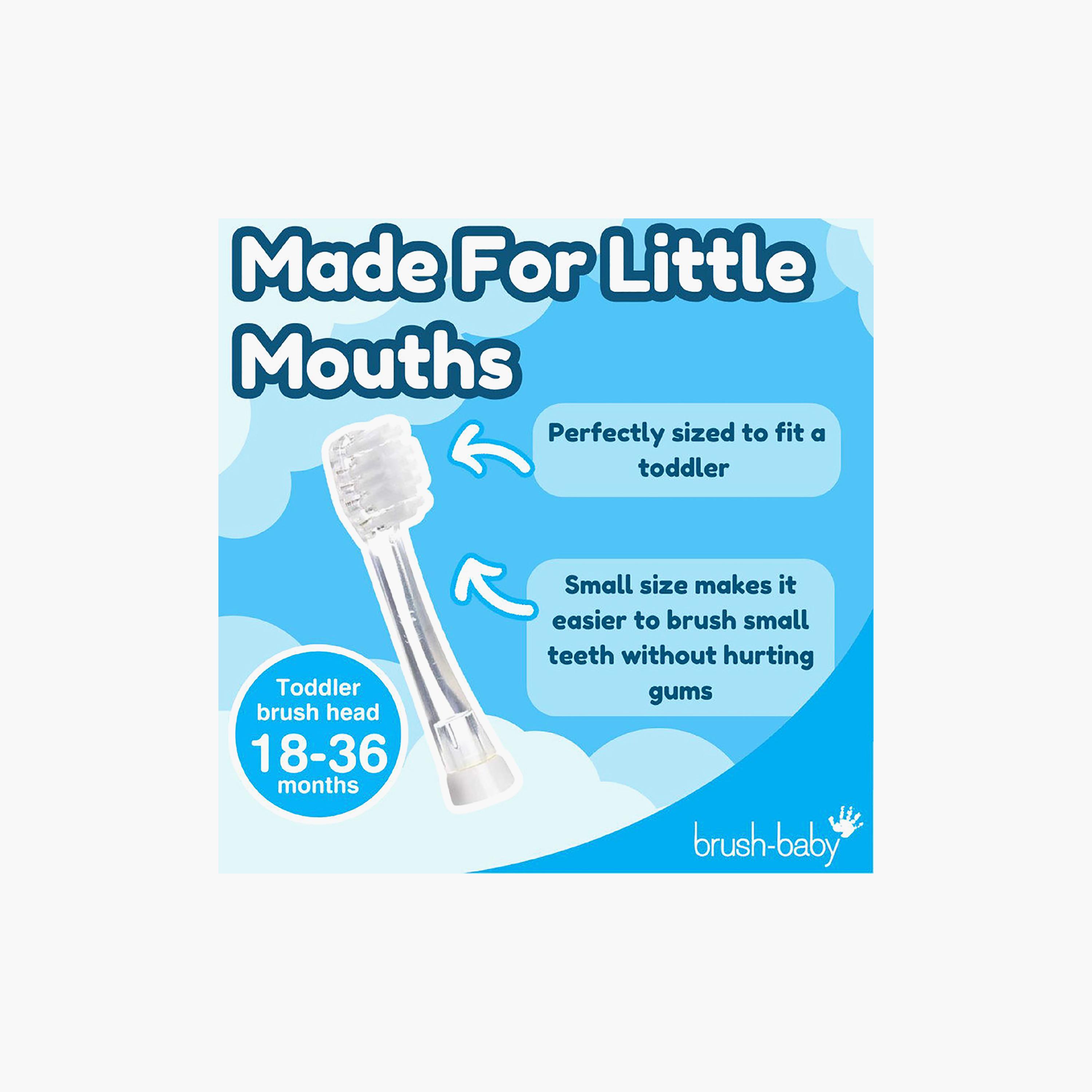 Brush Baby 4-Piece BabySonic Replacement Brush Heads - 18-36 Months-baby-bathandcare-oralcare-image-4