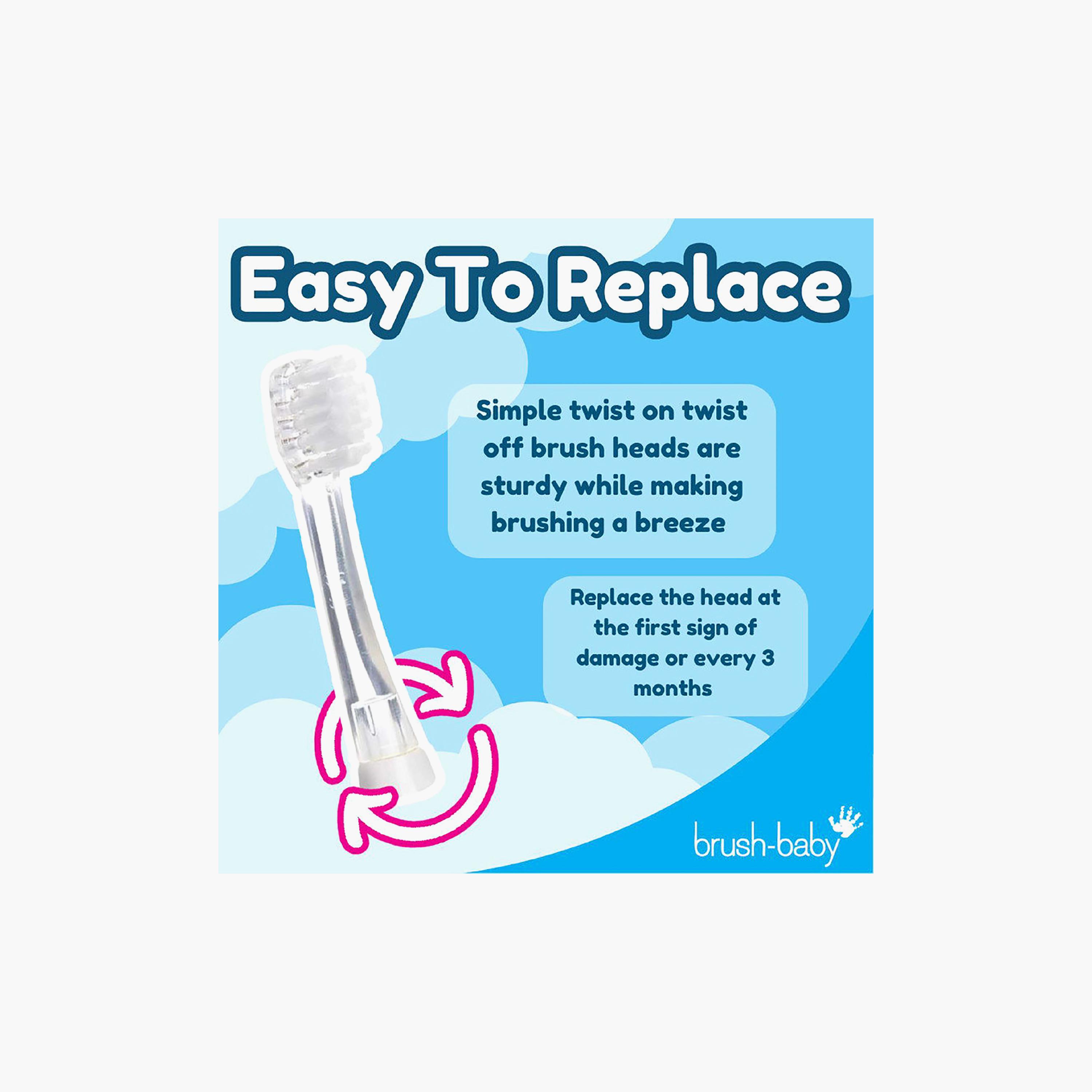 Brush Baby 4-Piece BabySonic Replacement Brush Heads - 18-36 Months-baby-bathandcare-oralcare-image-5