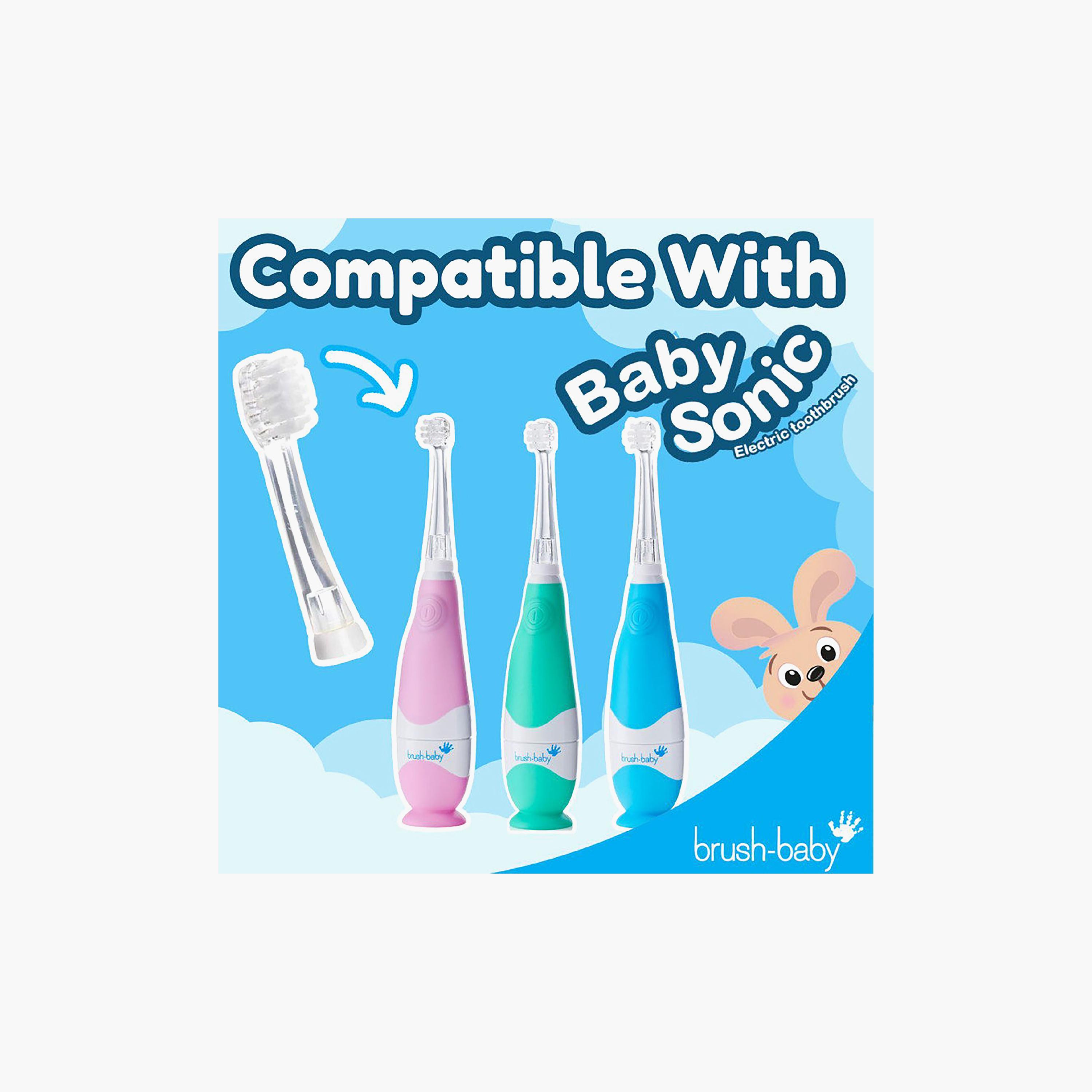 Brush Baby 4-Piece BabySonic Replacement Brush Heads - 18-36 Months-baby-bathandcare-oralcare-image-6