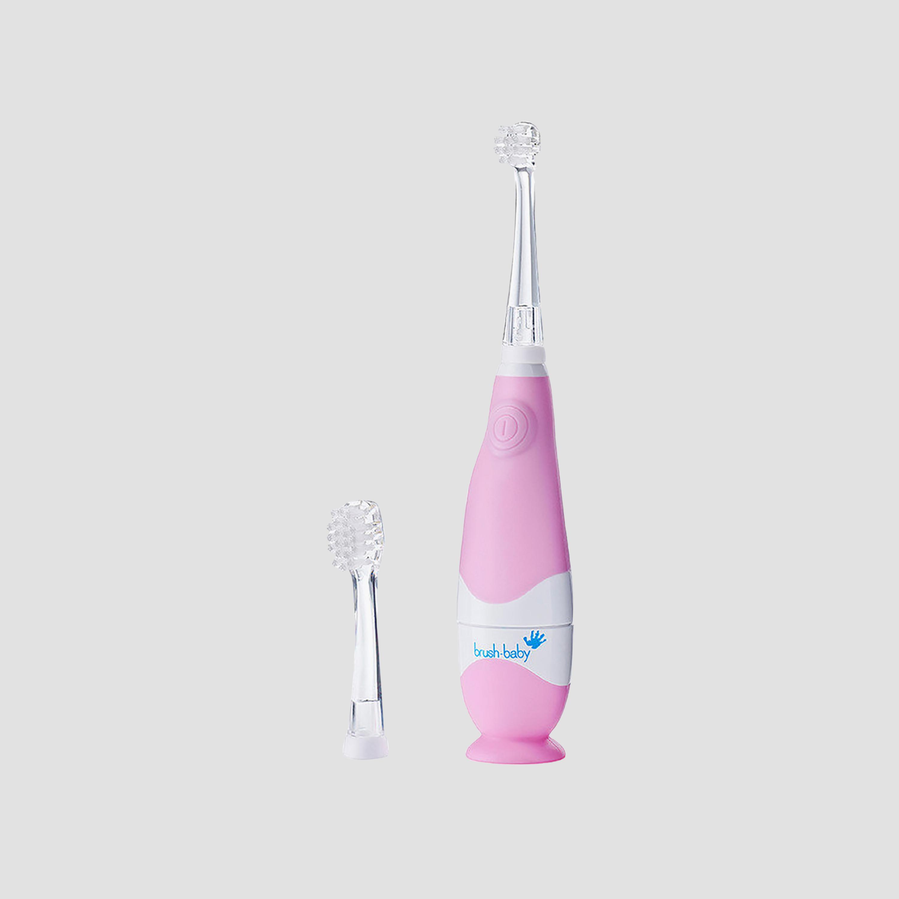 فرشاة أسنان كهربائية مع رأسي فرشاة - بيبي سونيك - 0-3 سنوات من براش بيبي-baby-bathandcare-oralcare-image-1